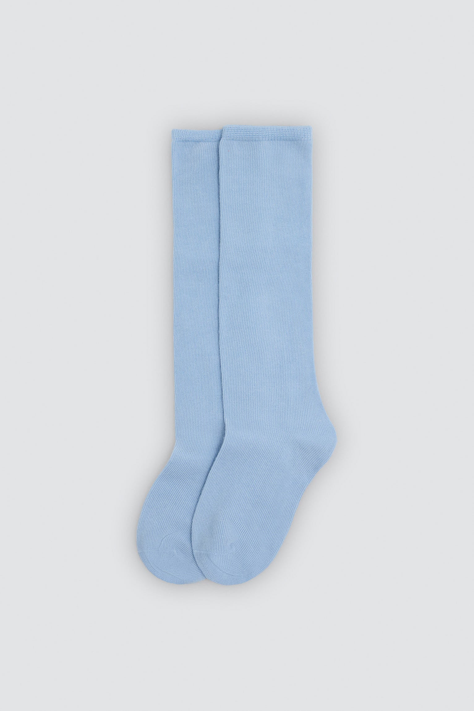 Calcetín infantil básico largo azul