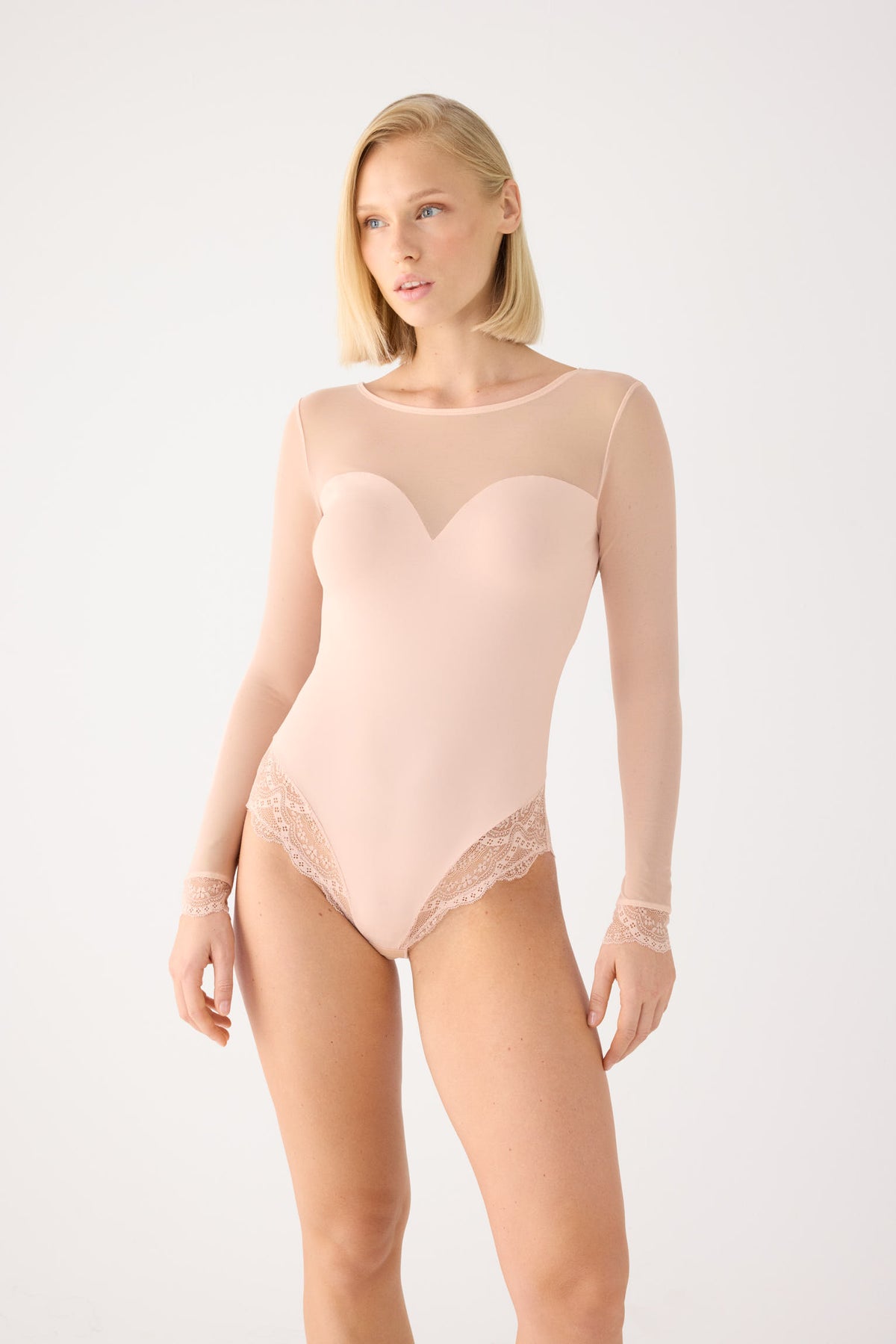 Body manga larga espalda descubierta nude | Paula Echevarria Limited Edition