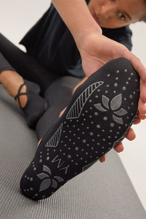 Calcetines antideslizantes para Yoga y Pilates negro