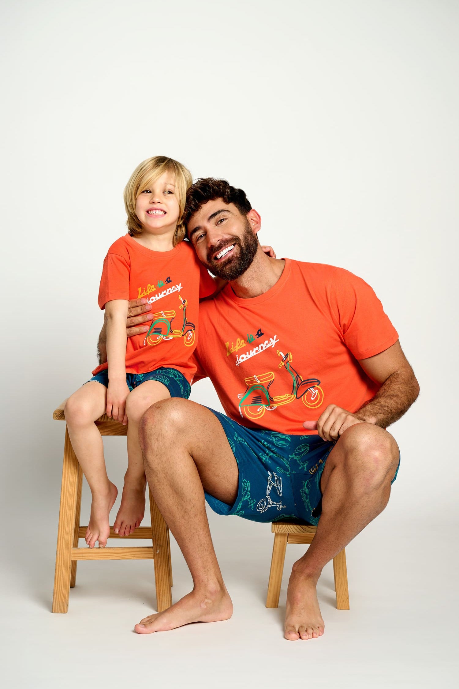 Pijama hombre corto algodón motos | MUYDEMI