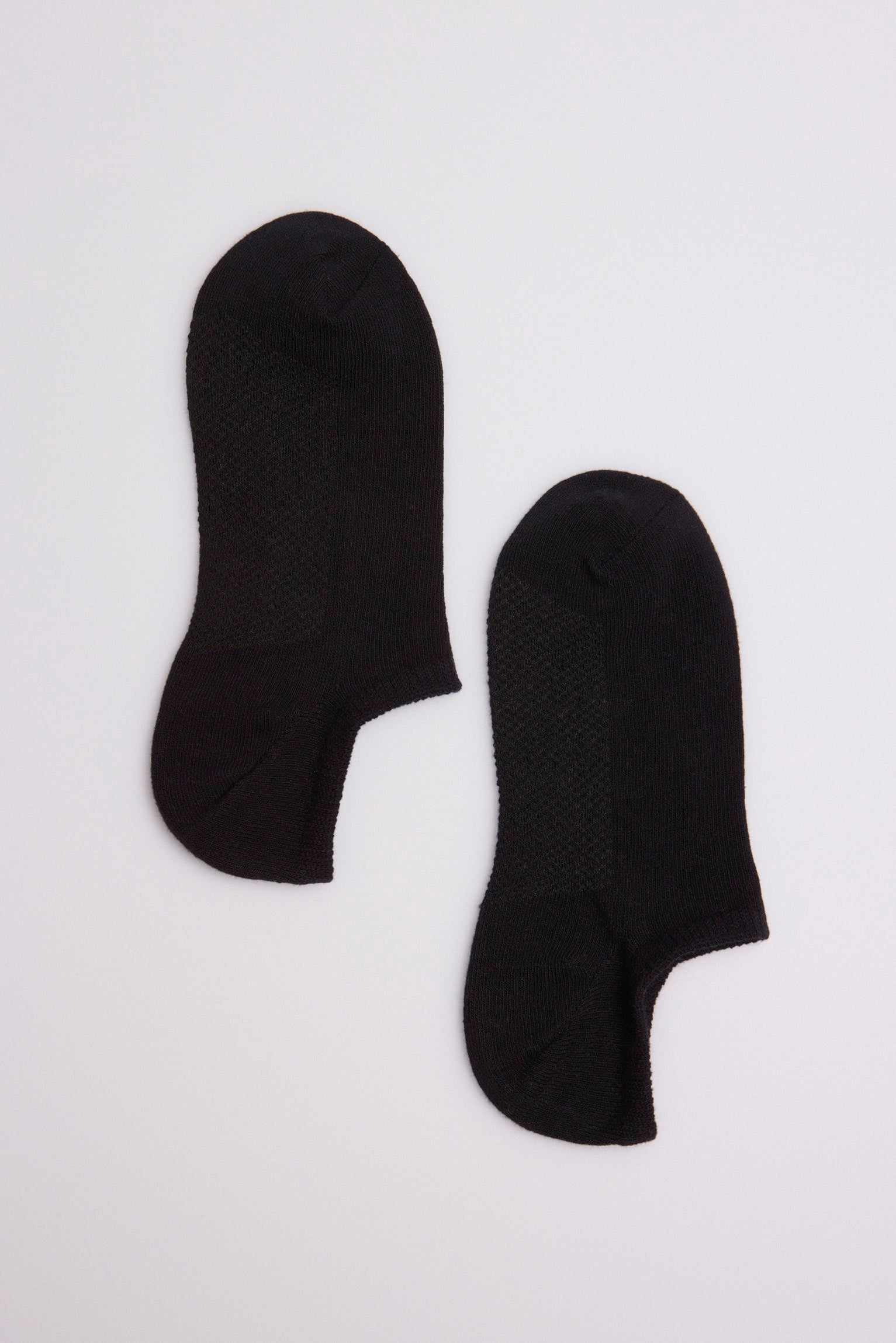 Pack 3 calcetines pinkies transpirables negro