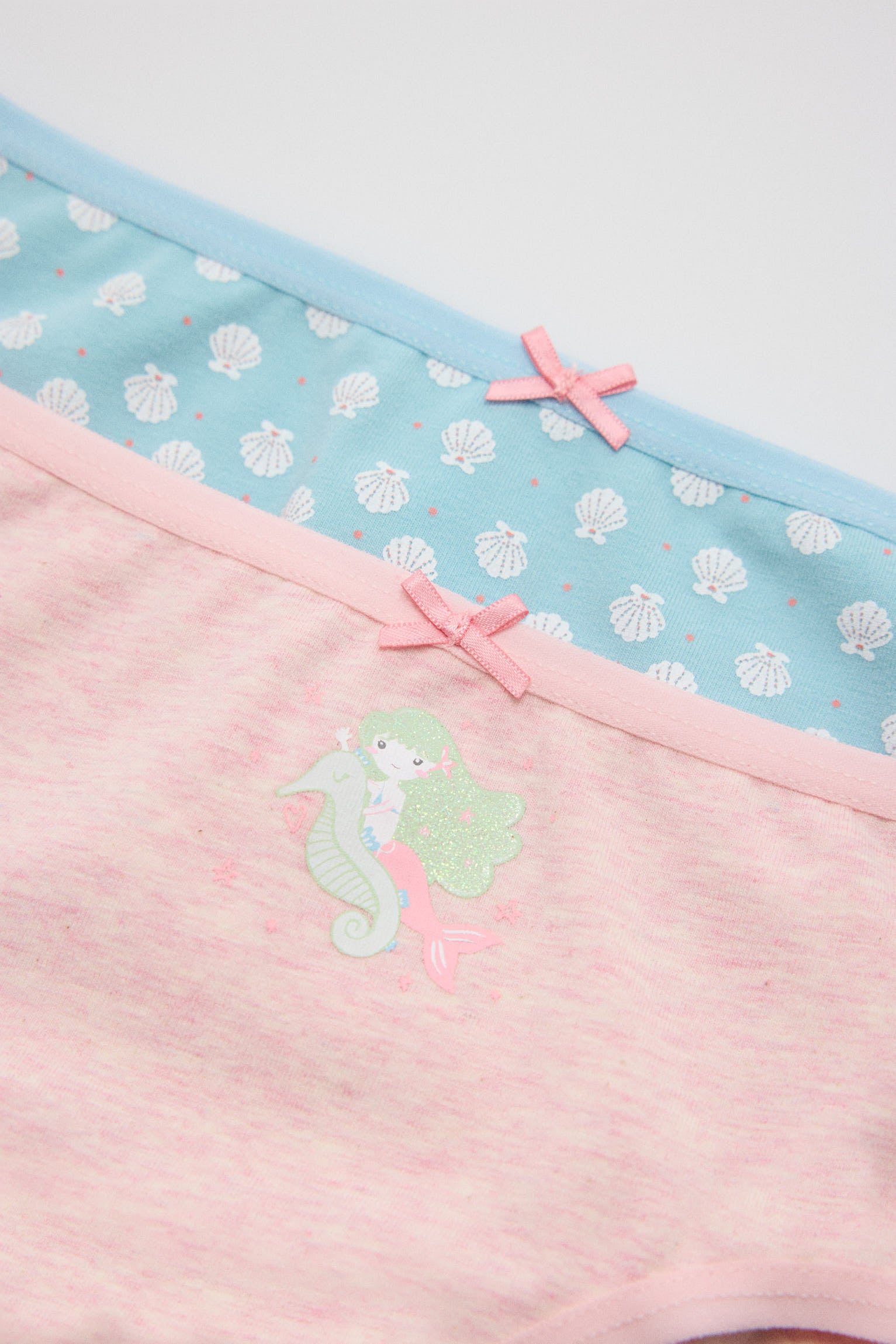 Pack de 2 bragas infantiles estampadas sirena - Ysabel Mora