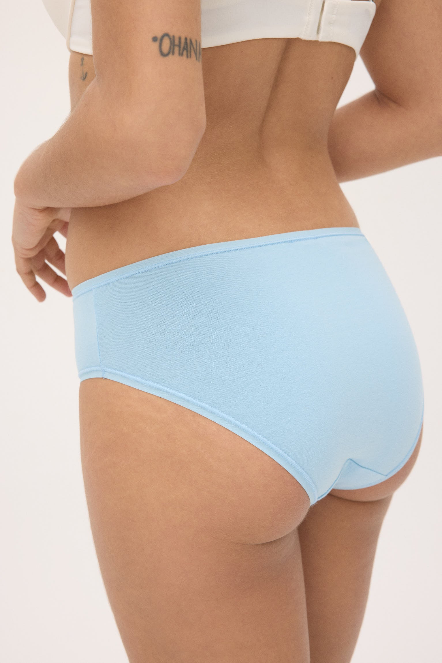 Pack de 6 bragas midi lisas y estampadas