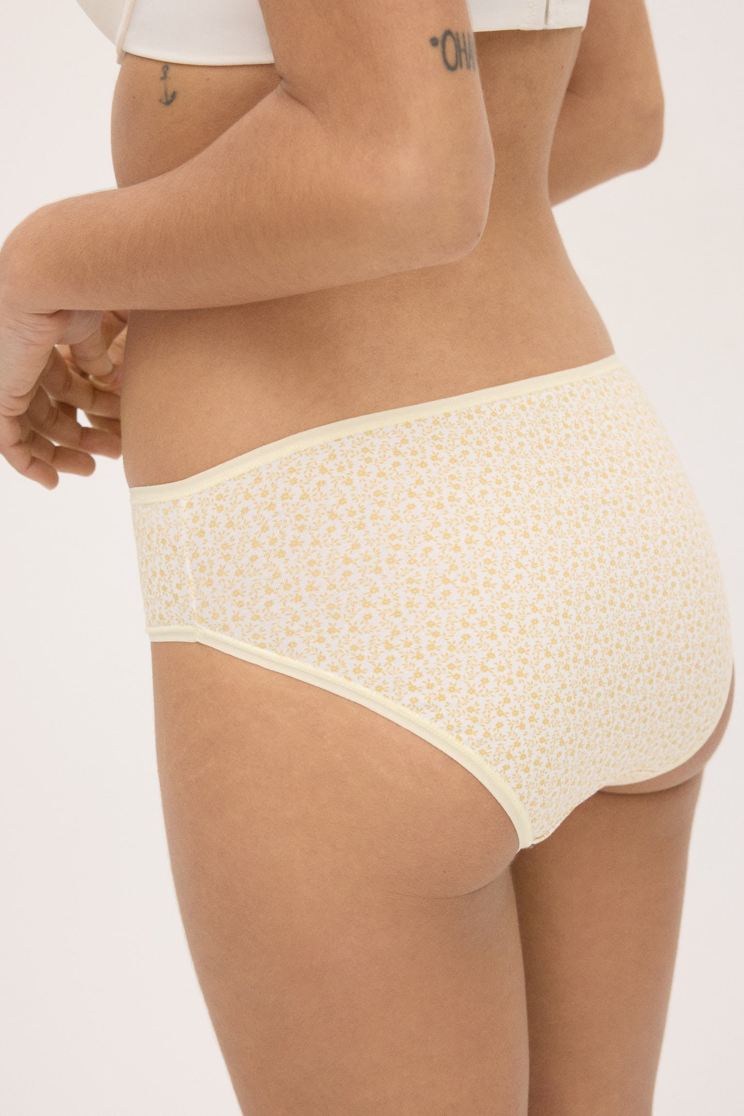 Pack de 6 bragas midi lisas y estampadas