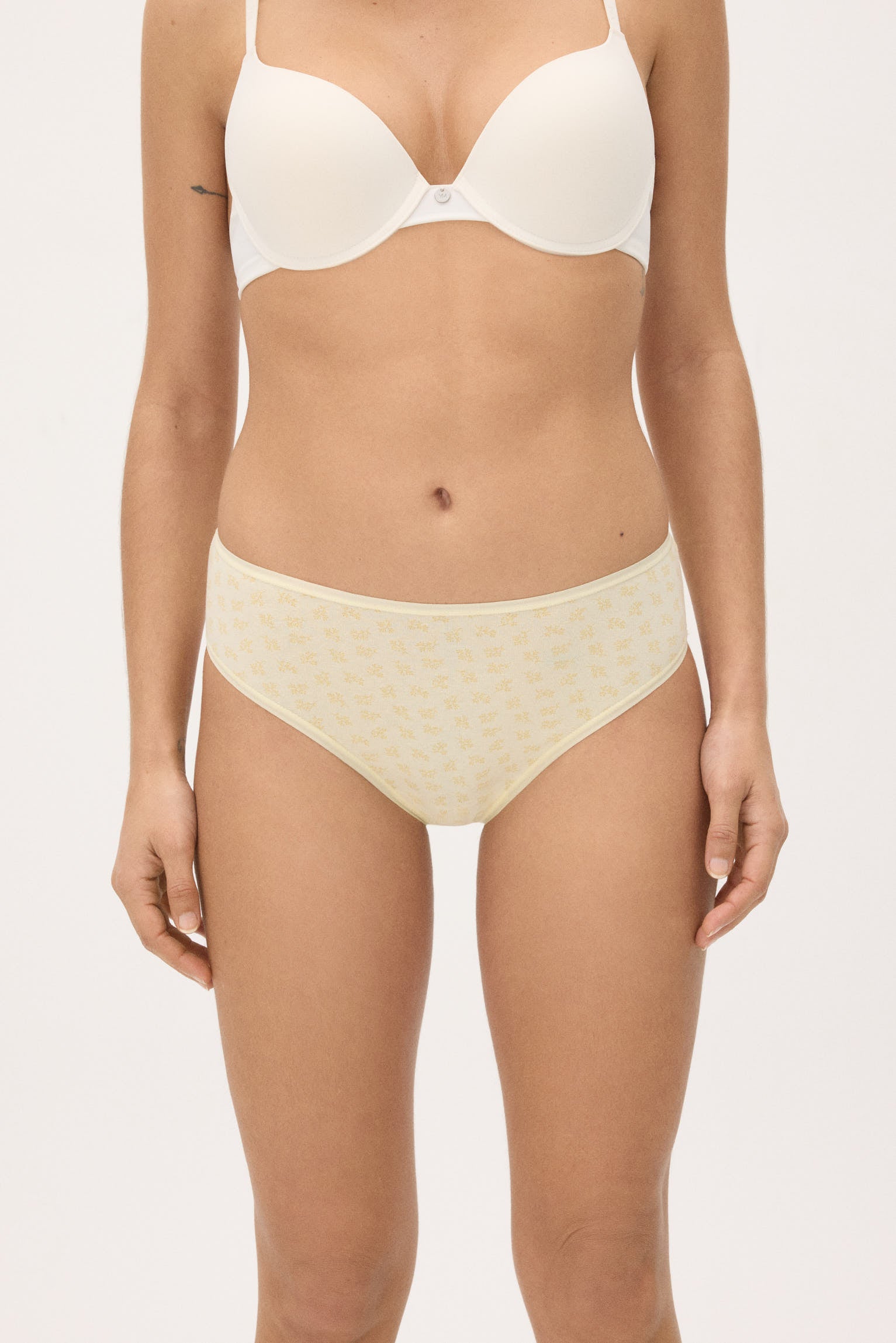 Pack de 6 bragas midi lisas y estampadas