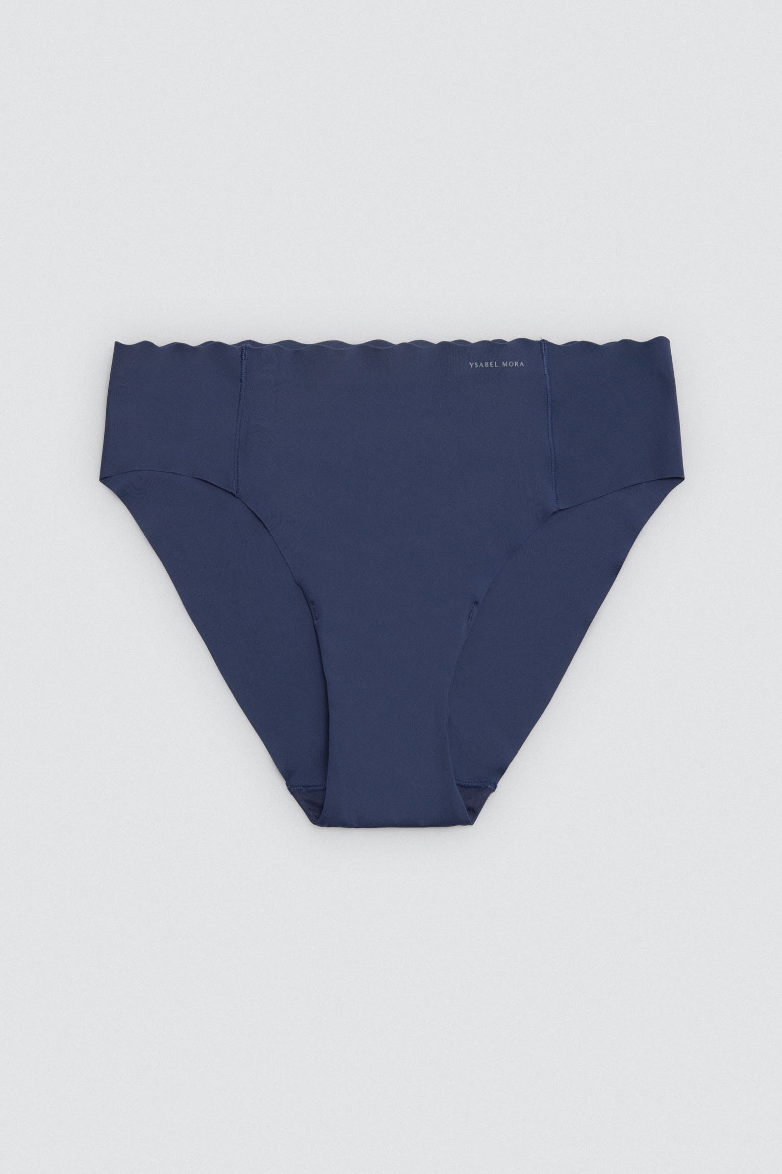 Navy laser midi bra