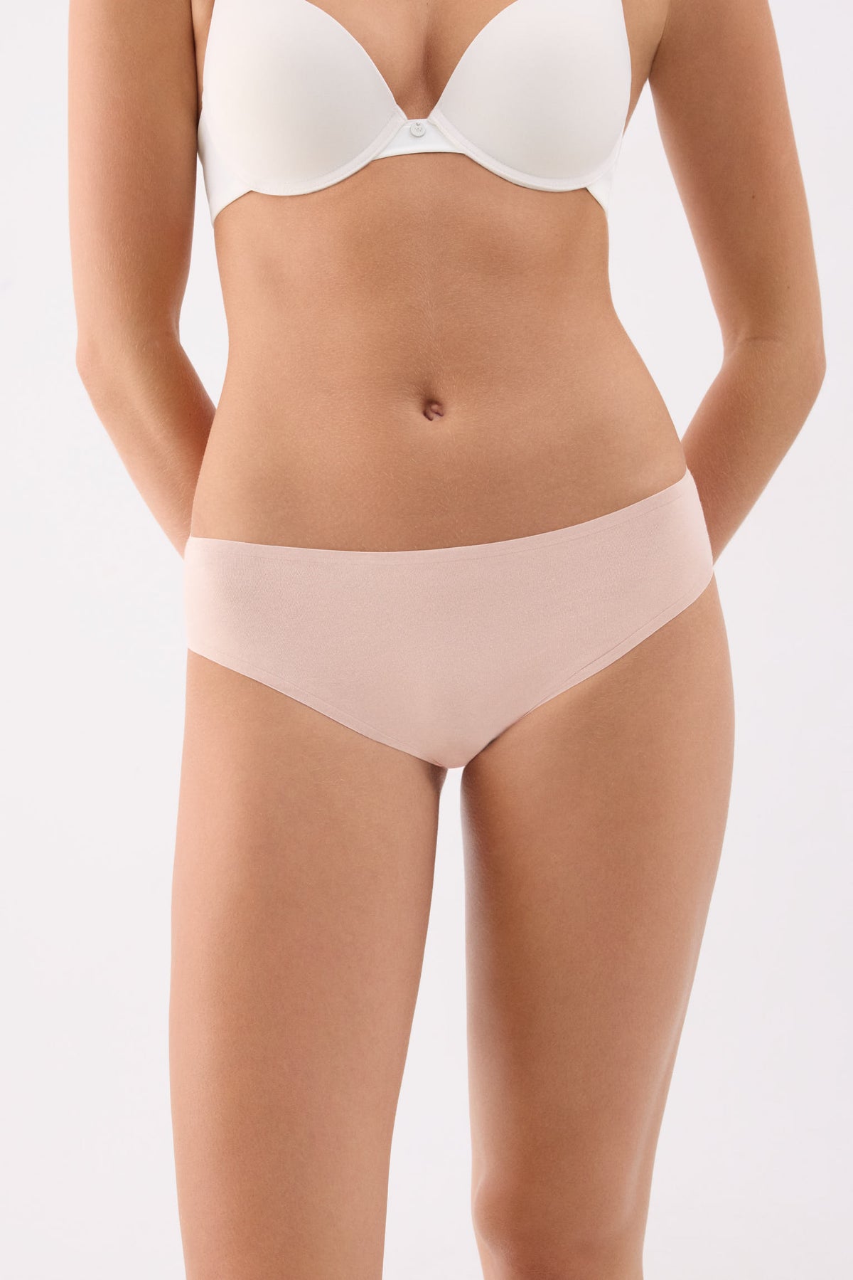 Pack de 4 bragas midi básicas de algodón colores