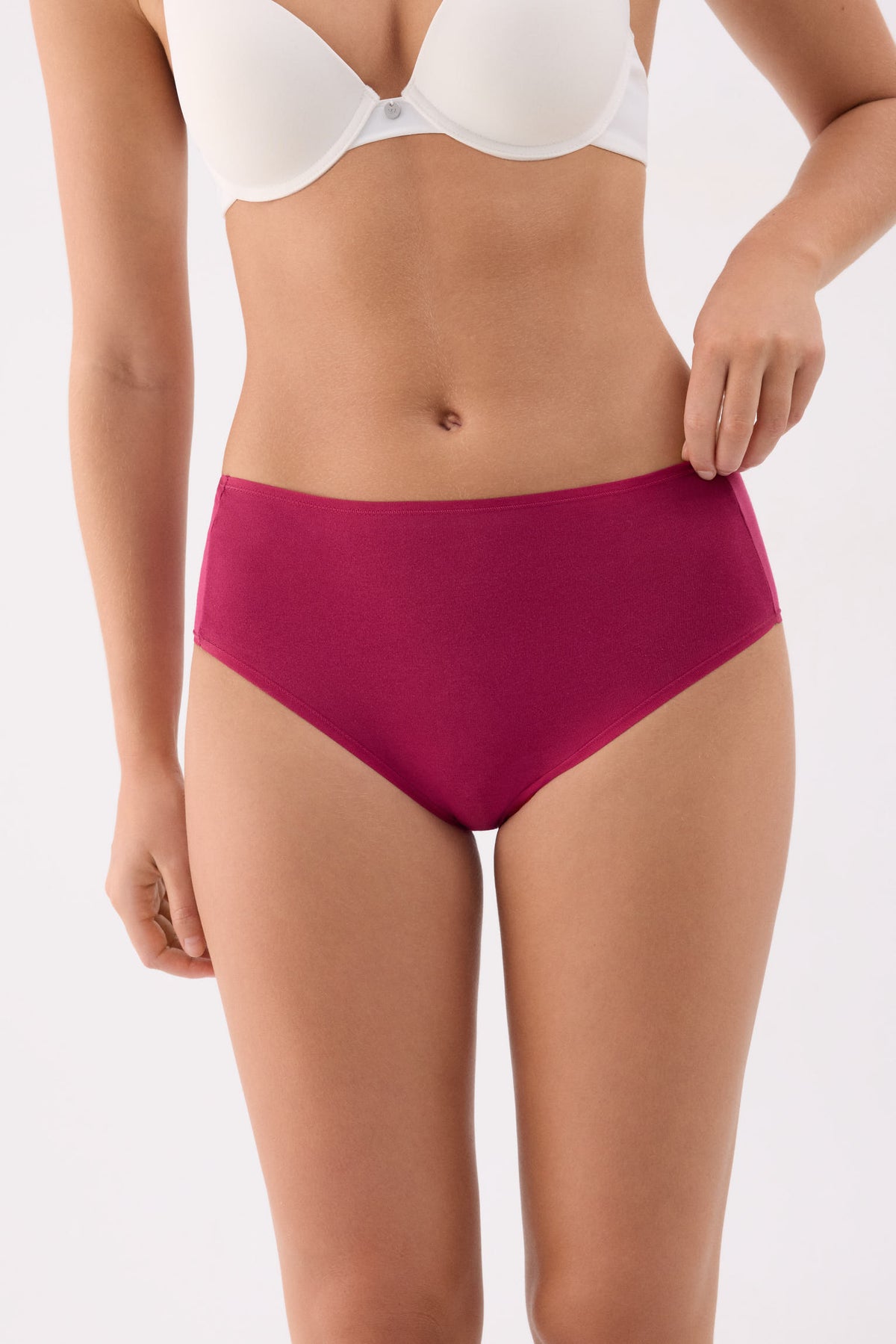 Pack de 4 bragas altas de algodón colores