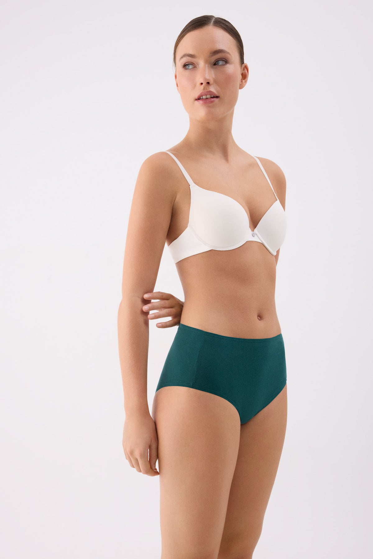 Pack de 4 bragas altas de algodón colores