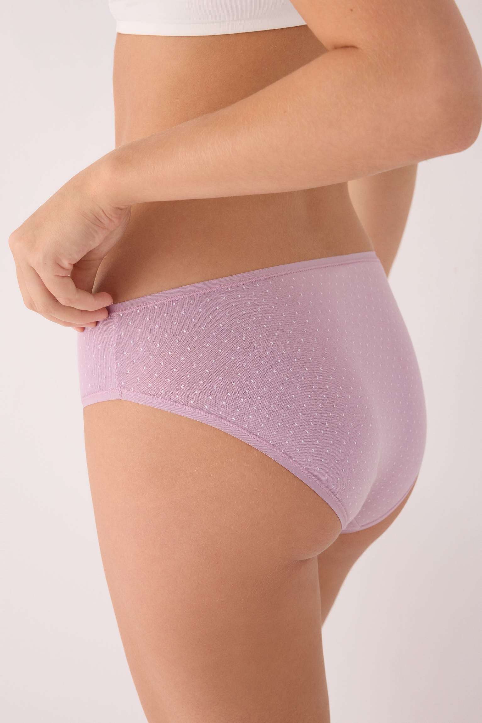 Pack de 6 bragas midi de algodón estampadas
