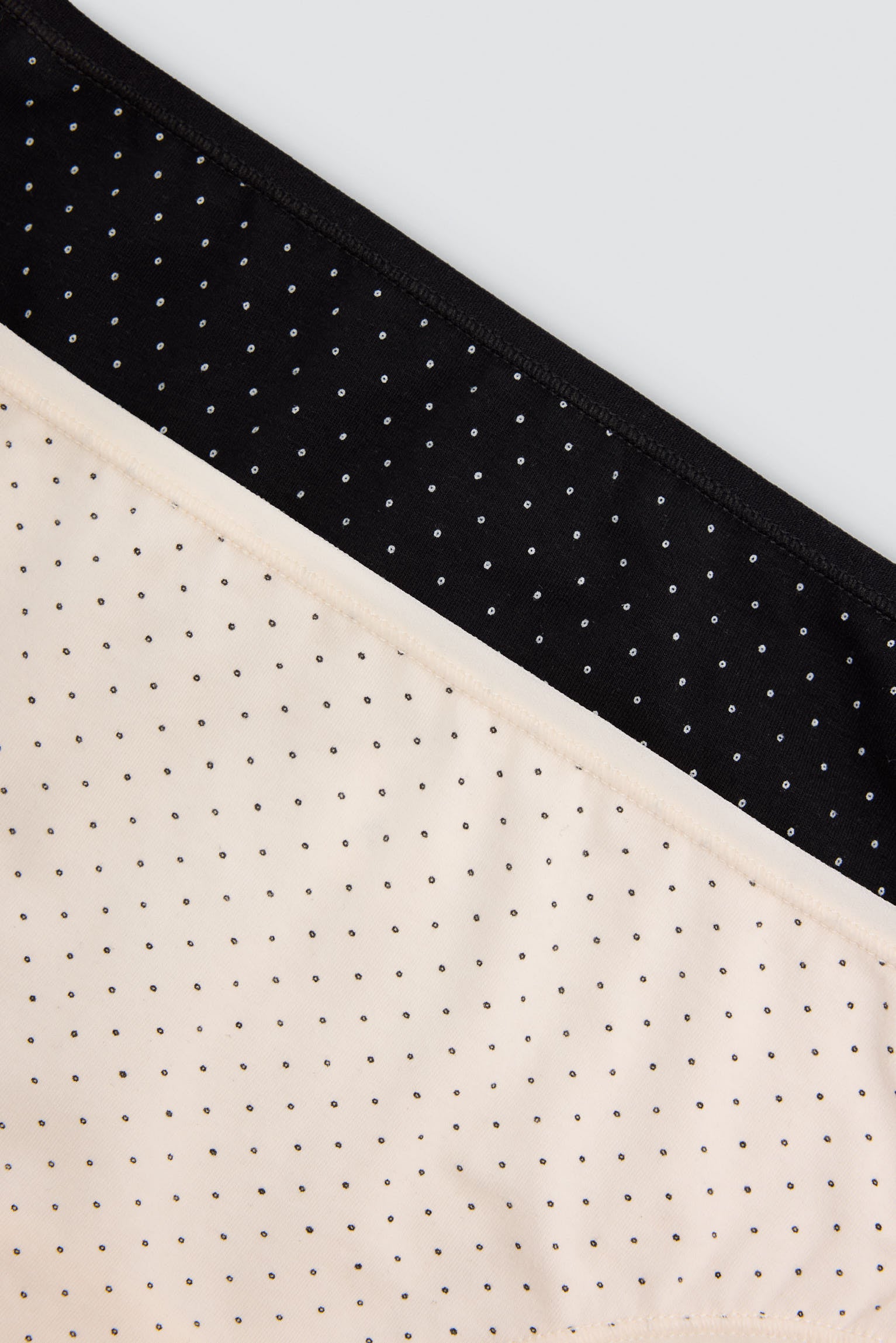 Pack de 2 bragas midi algodón estampadas negro y beige multicolor