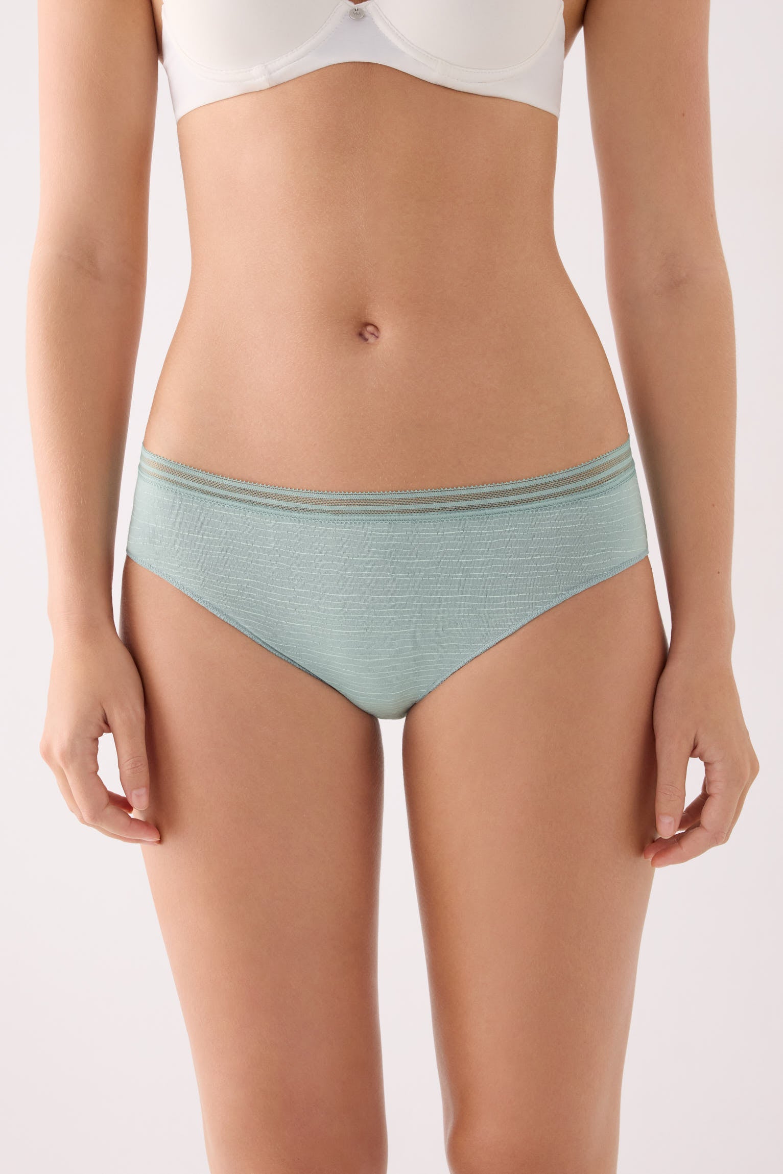 Pack de 2 bragas midi algodón verde