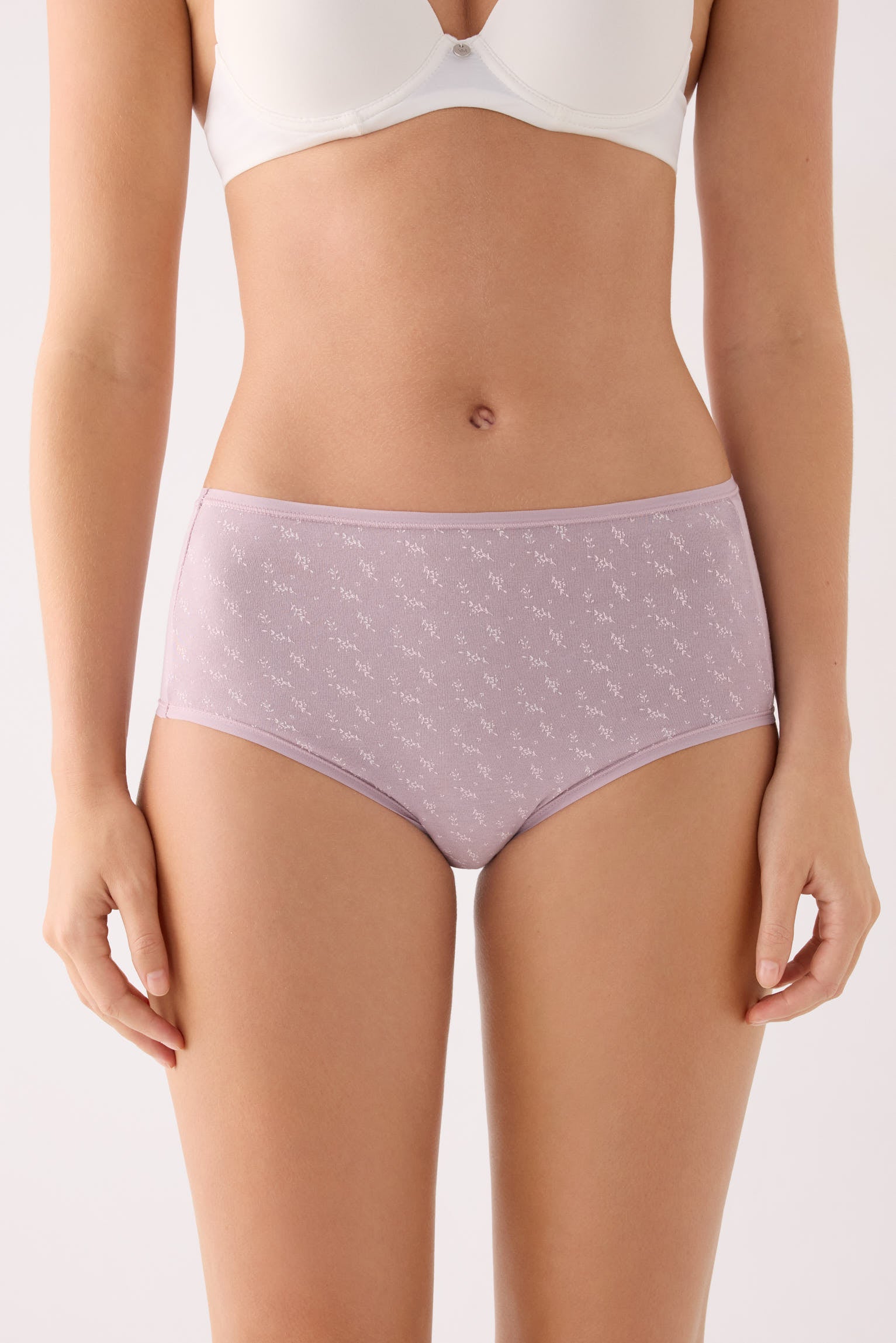 Pack de 2 bragas de algodón altas estampadas multicolor