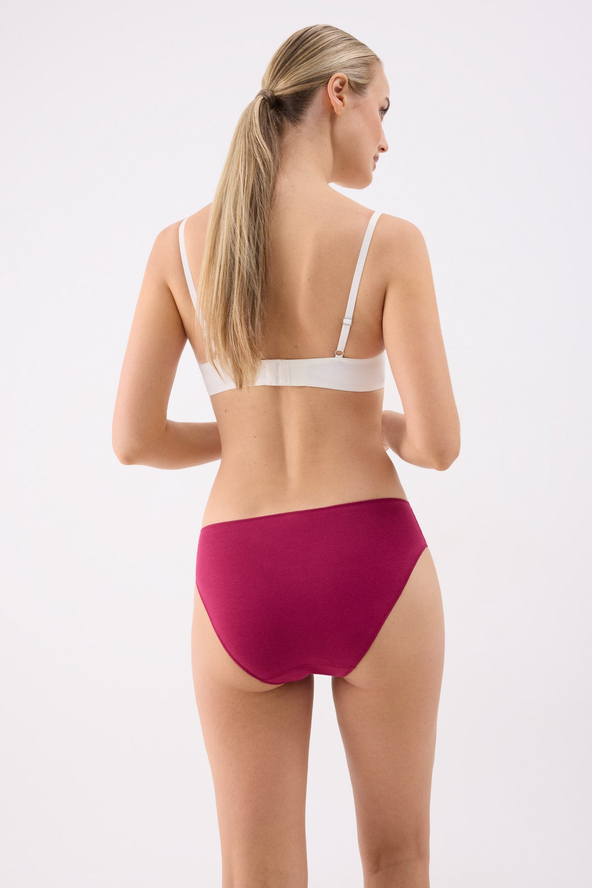 Pack de 3 bragas midi de algodón colores fríos