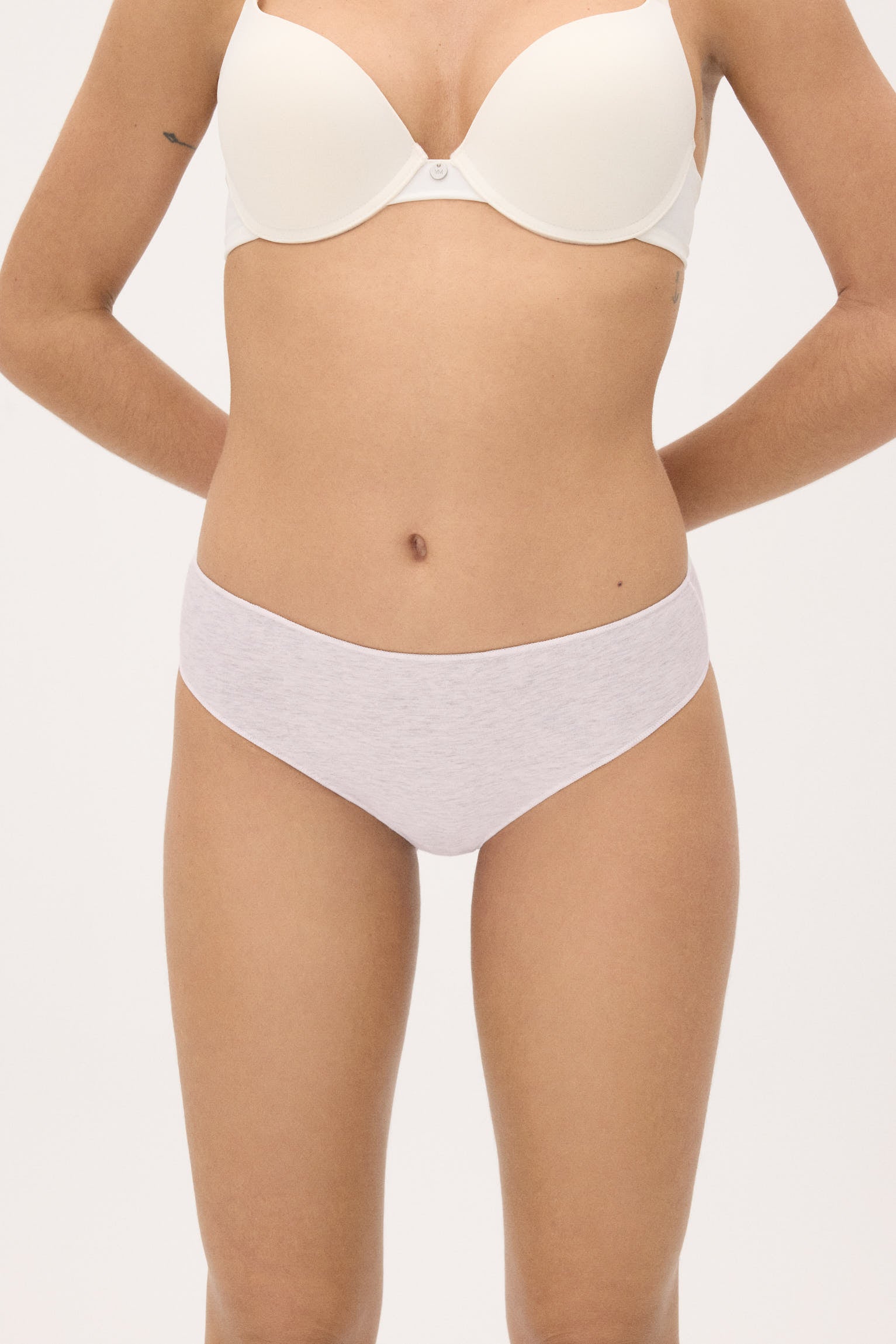 Pack de 3 bragas midi de algodón colores pastel
