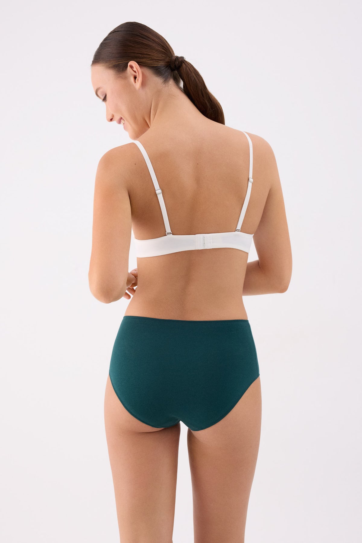 Pack de 3 bragas altas de algodón colores fríos