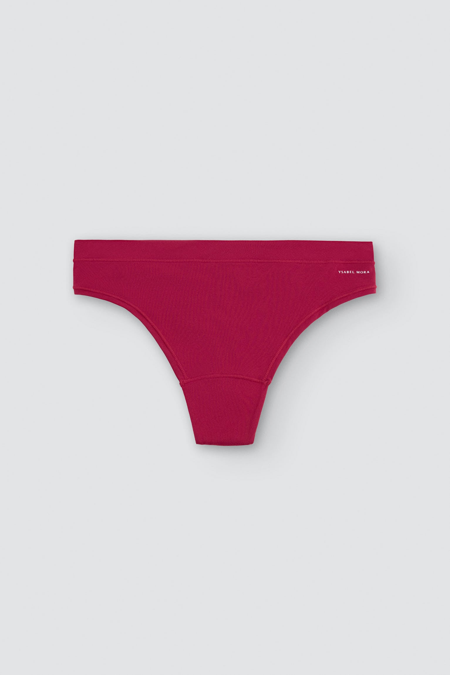 Tanga adapt con acabados invisibles granate