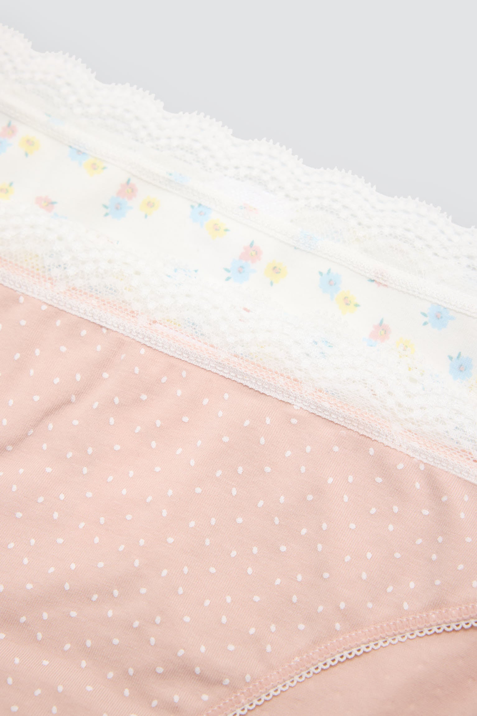 Pack de 2 bragas mini estampadas pastel tonos salmón - Ysabel Mora