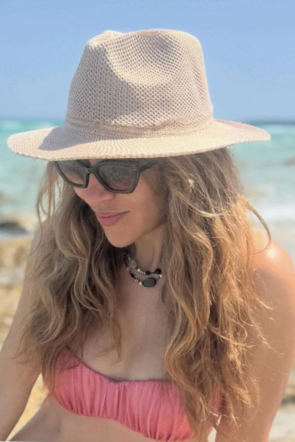 Bikini bandeau brillo rosa @maria.gomezg