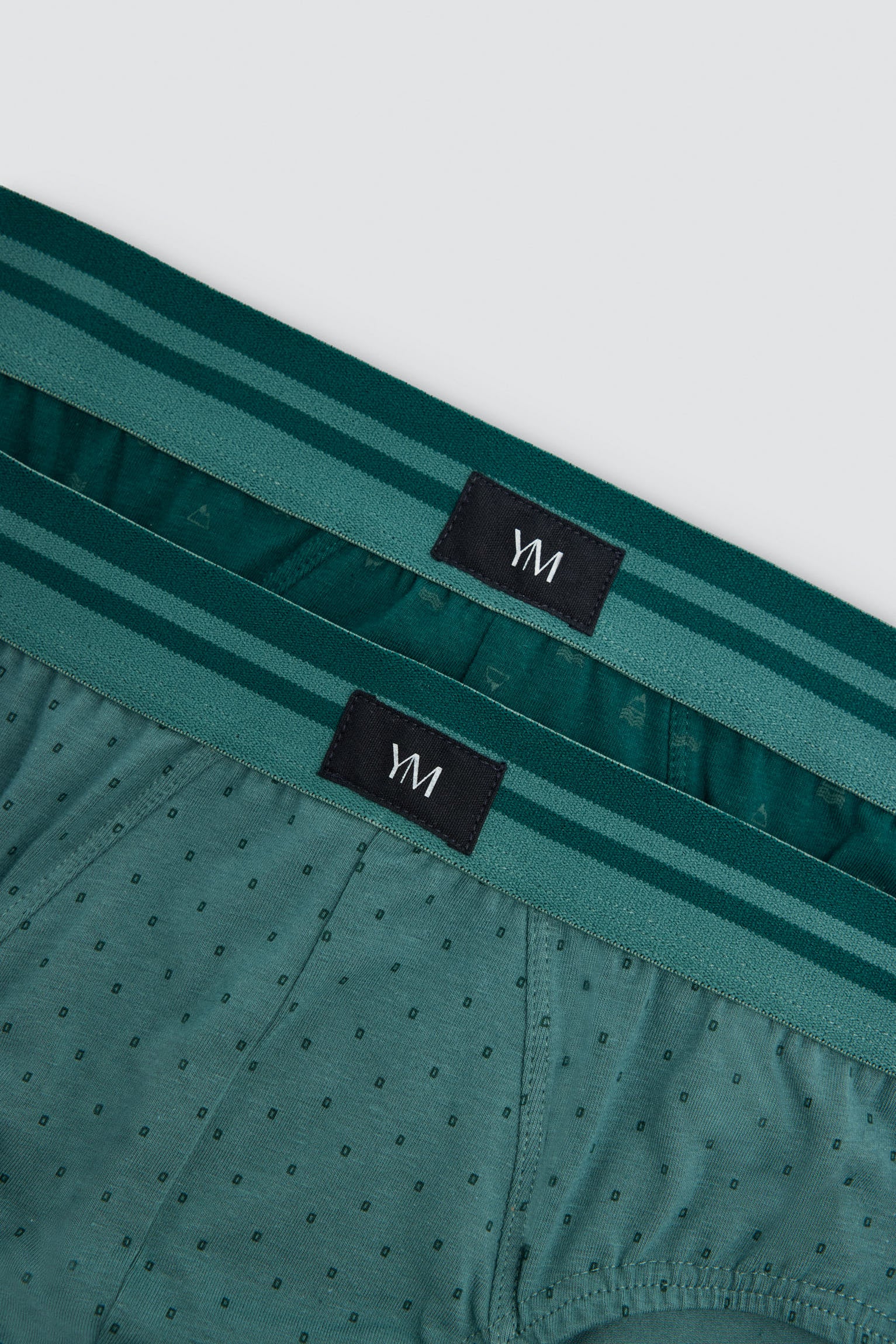 Pack 2 slips algodón estampado montañas y motivos geométricos - Ysabel Mora