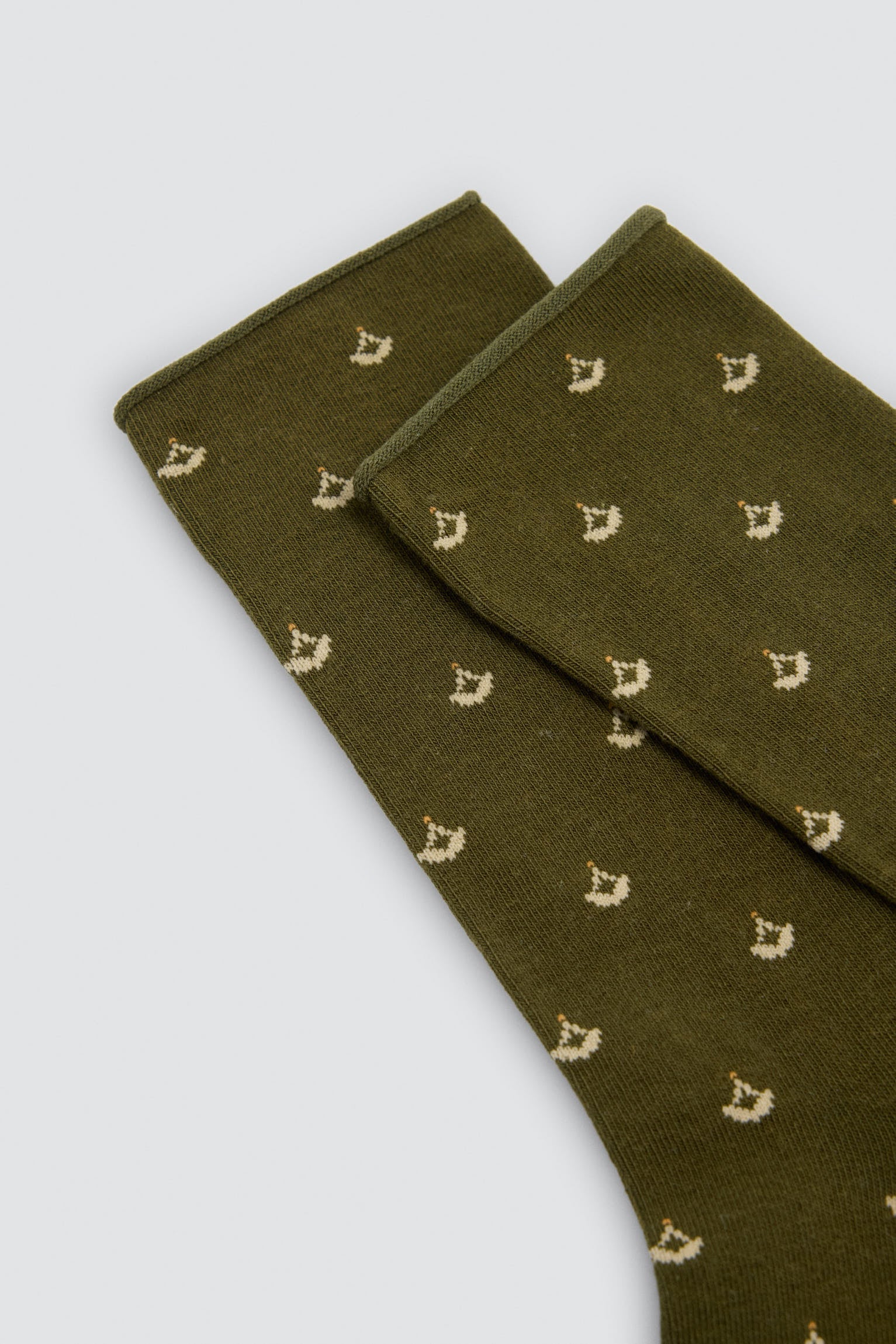 Pack 3 calcetines sin puño estampadoselementos minimal y bicicletas