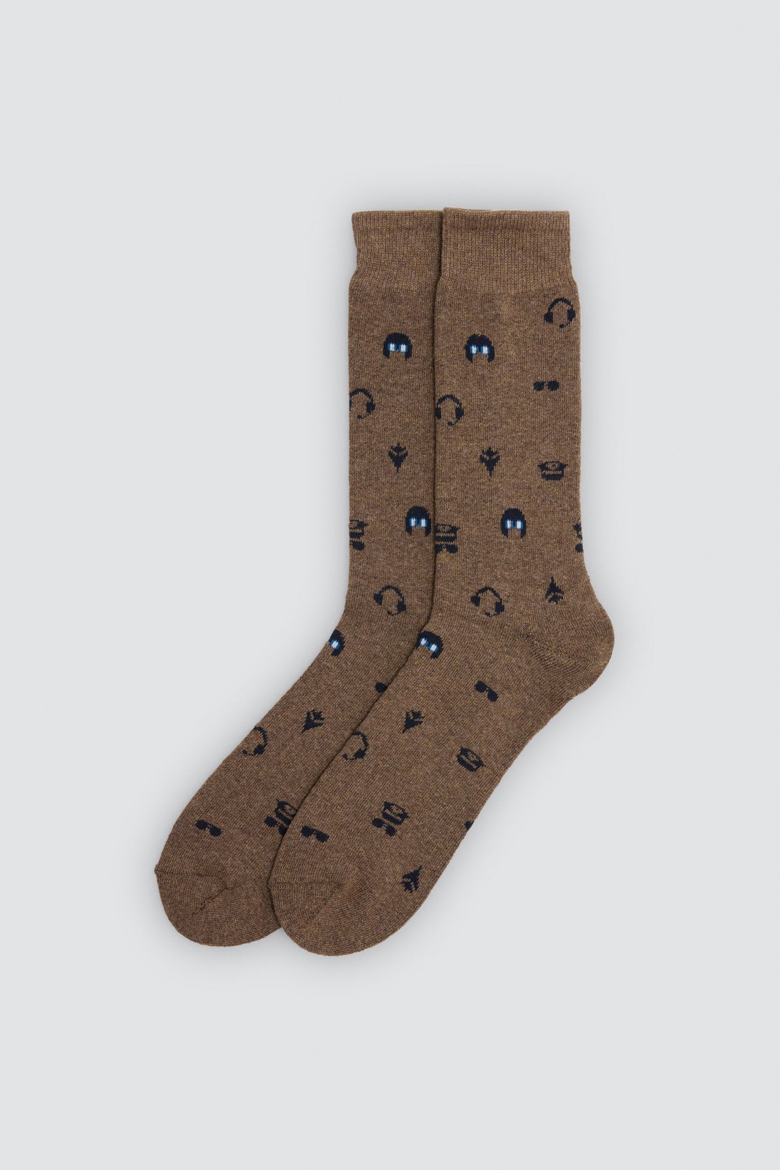 Pack 3 calcetines térmicos estampados variados osos, auriculares y rayas