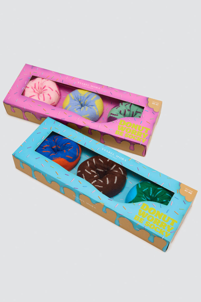 Pack regalo 3 calcetines Donuts