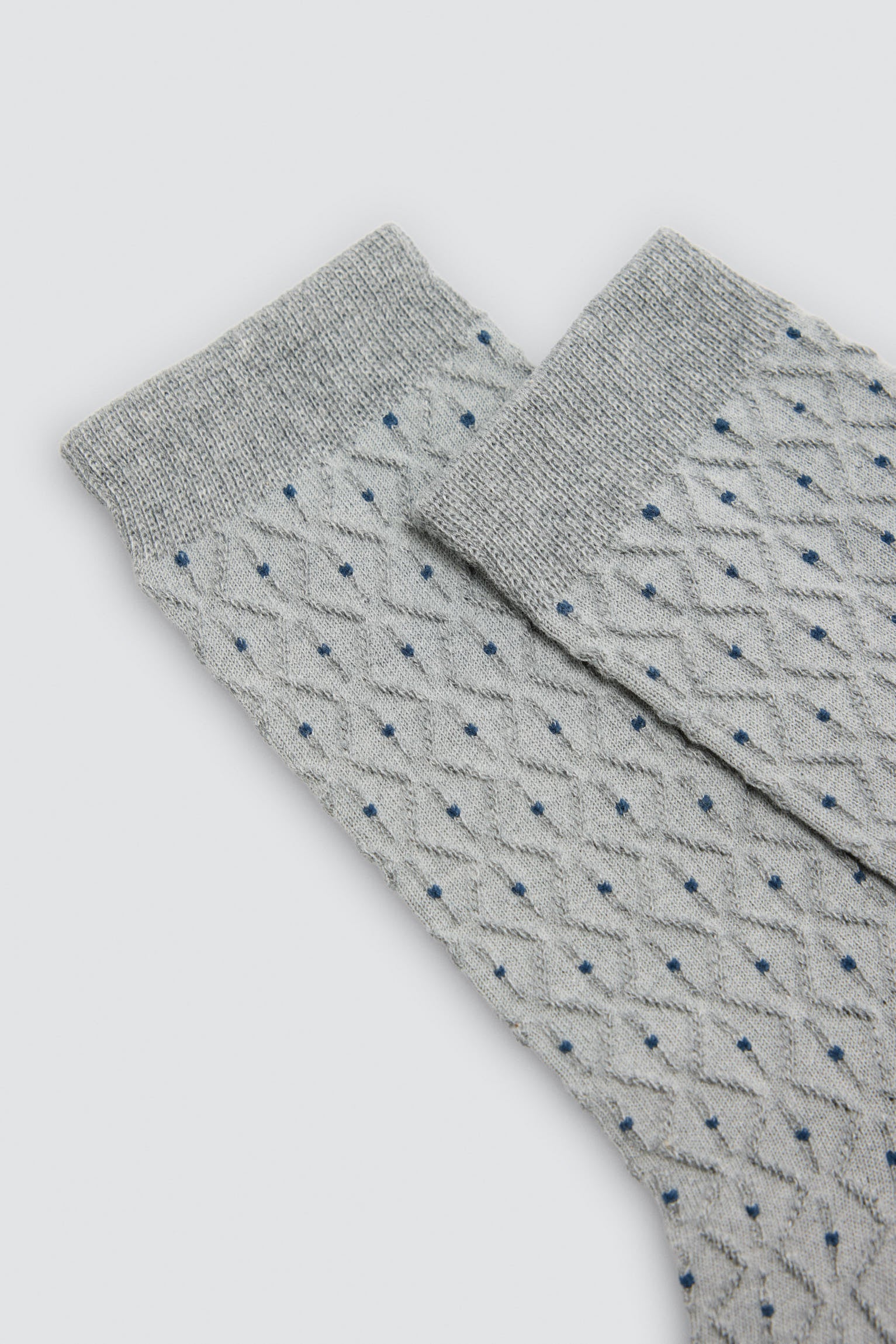 Pack 3 calcetines texturizados hombre estampado lunares