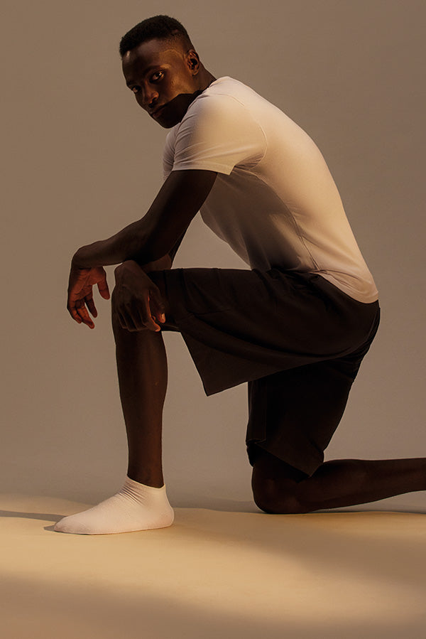 Pack of 3 white ankle sports socks