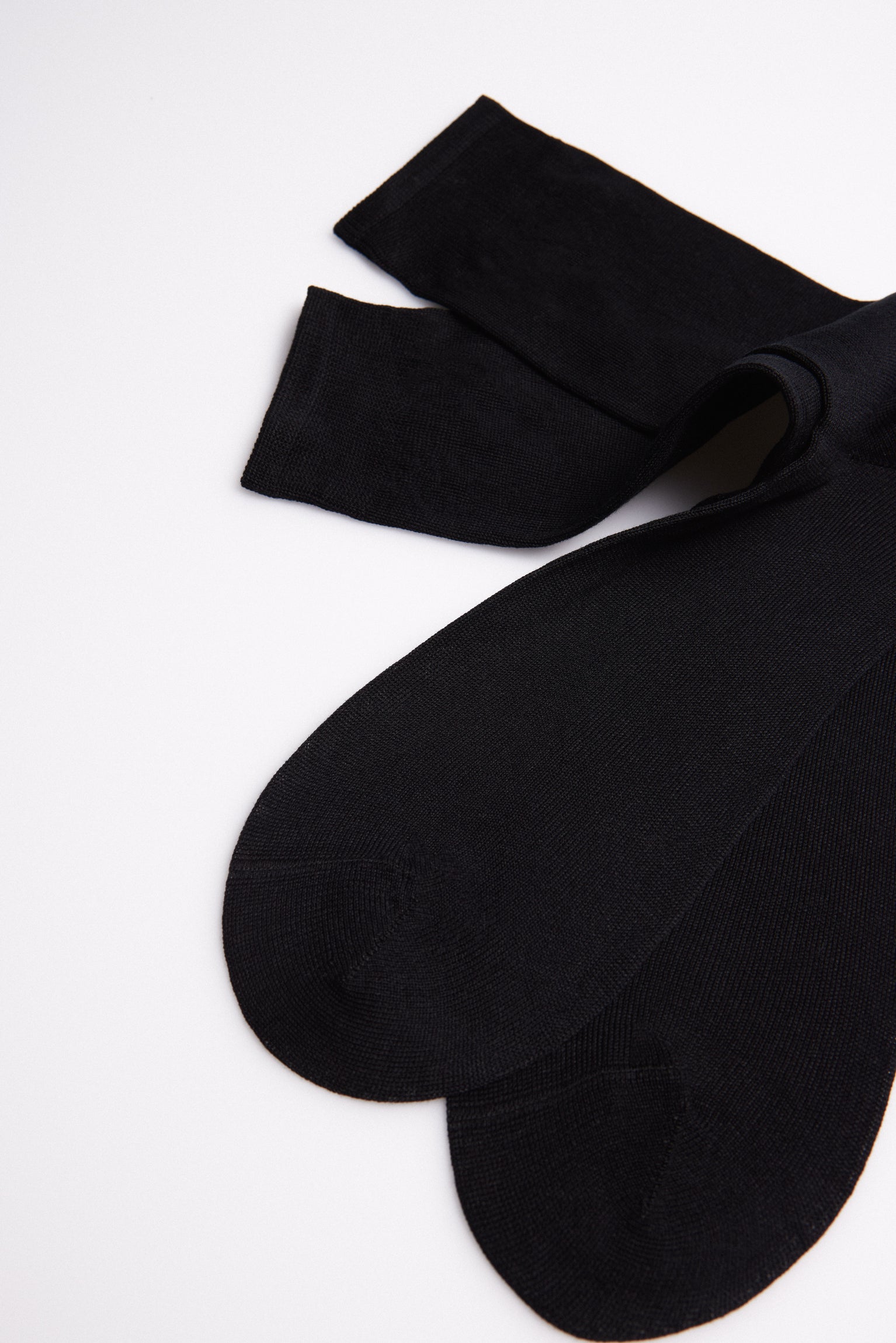 Calcetines básicos hilo de escocia negro