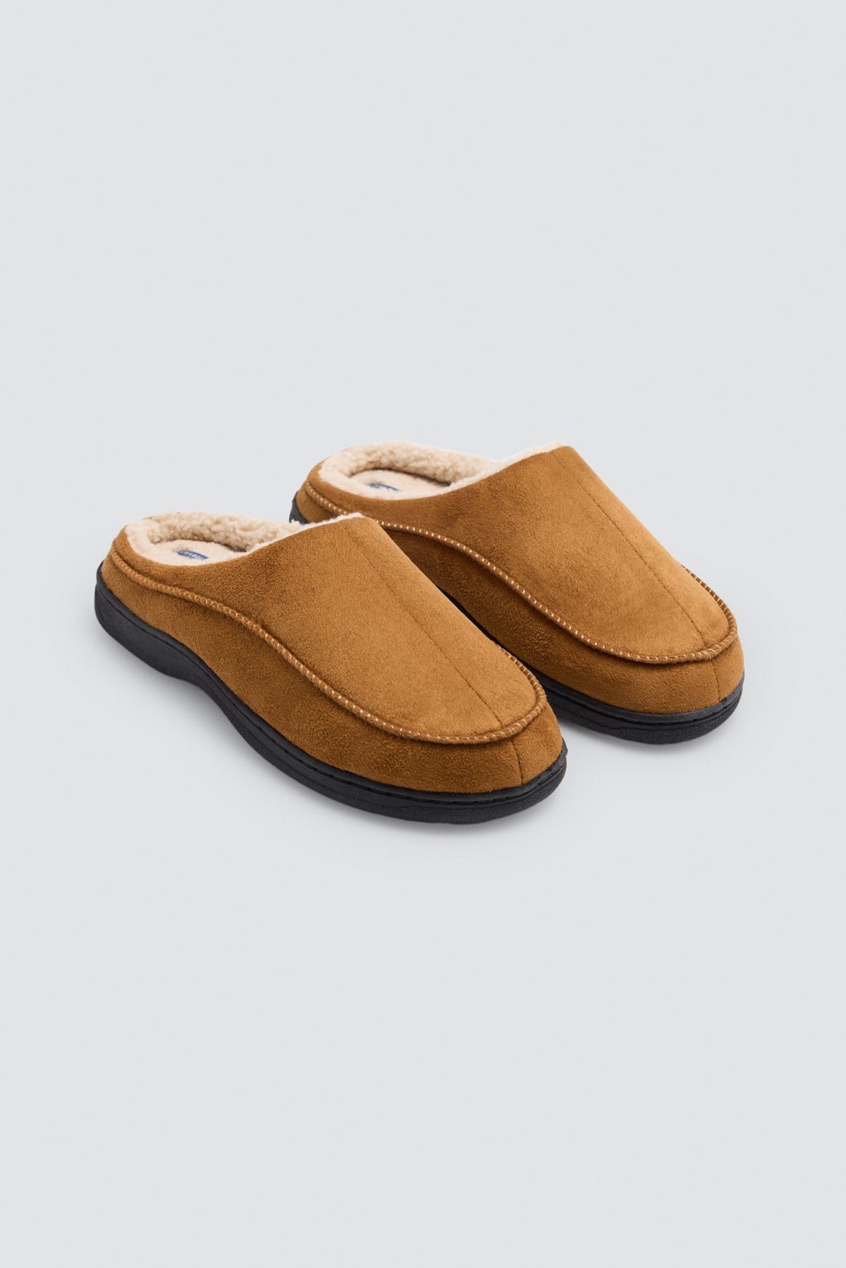 Zapatillas de casa efecto ante interior pelo camel