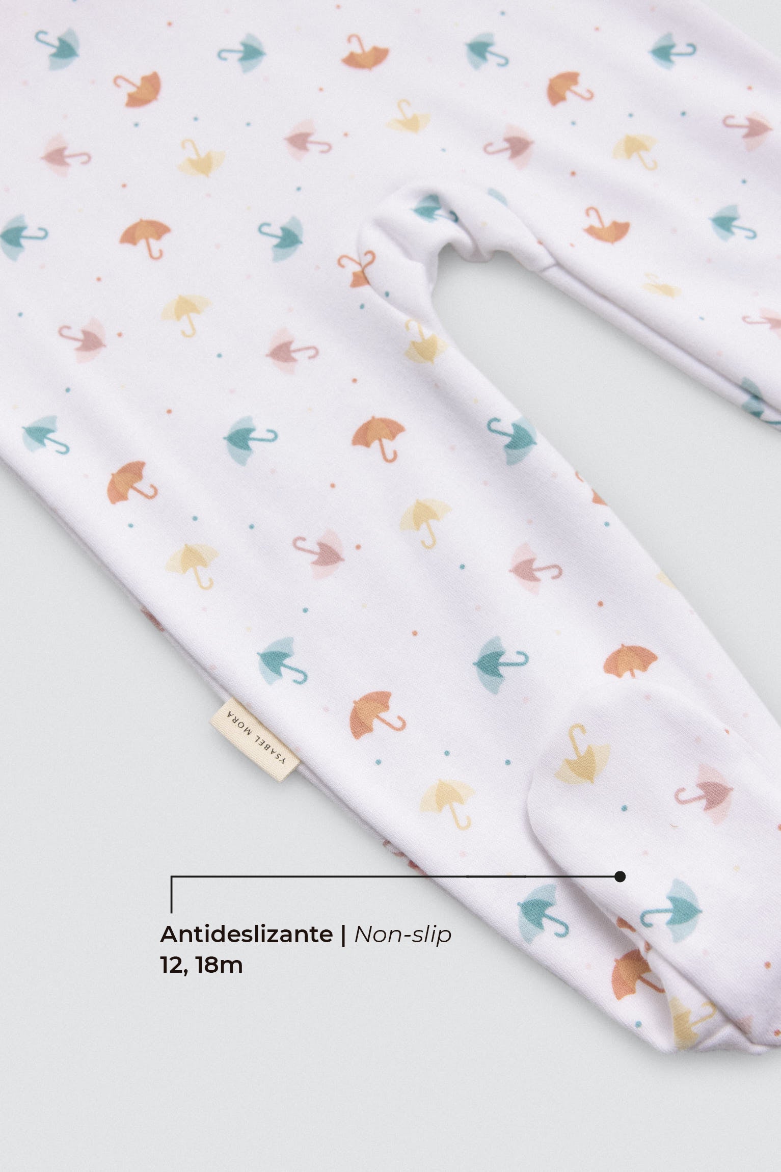 Pelele bebé manga larga estampado Rain