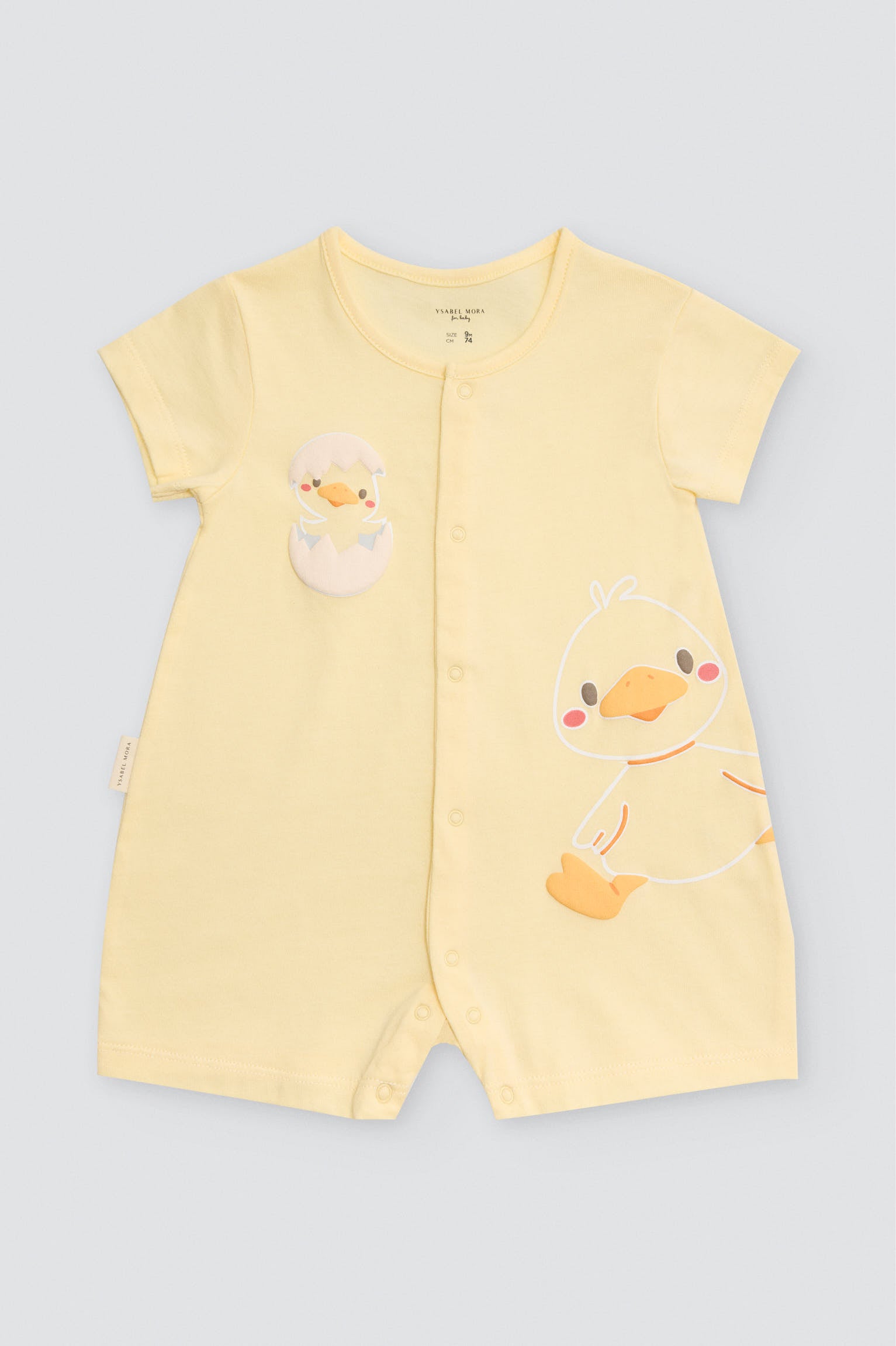 Pelele bebé manga corta estampado patos - Ysabel Mora