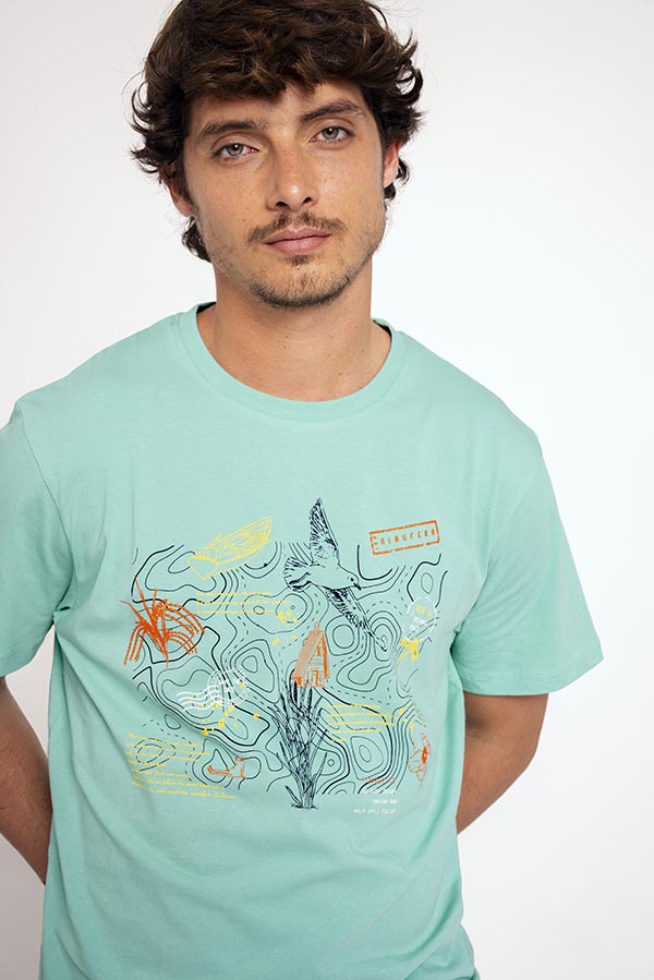 Pijama hombre corto algodón camiseta gráfica | MUYDEMI