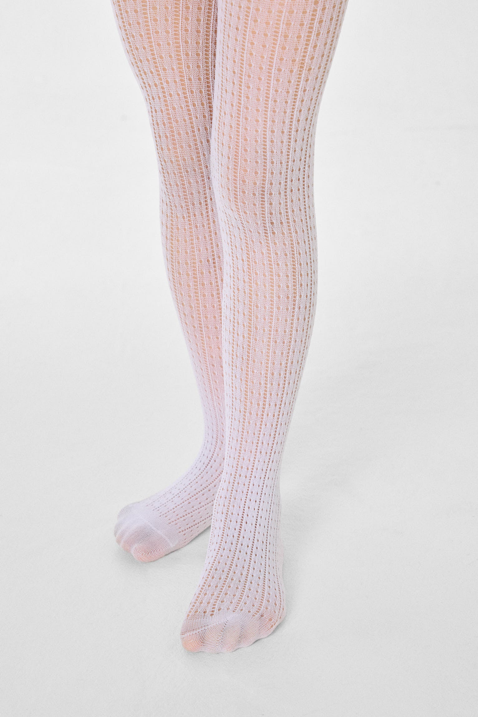 Panty infantil calado blanco - Ysabel Mora