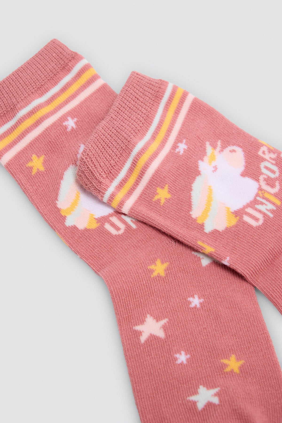 Pack 4 calcetines niña estampado unicornios