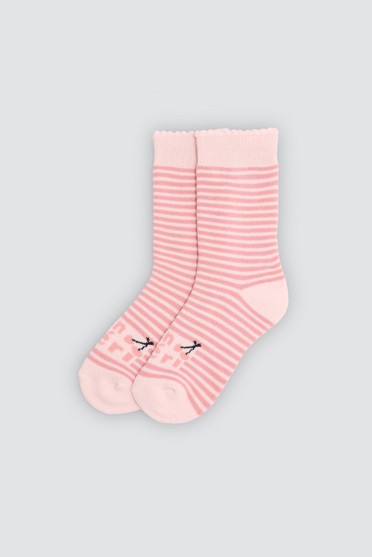 Pack 3 calcetines niña térmicos algodón estampados cerezas y corazones