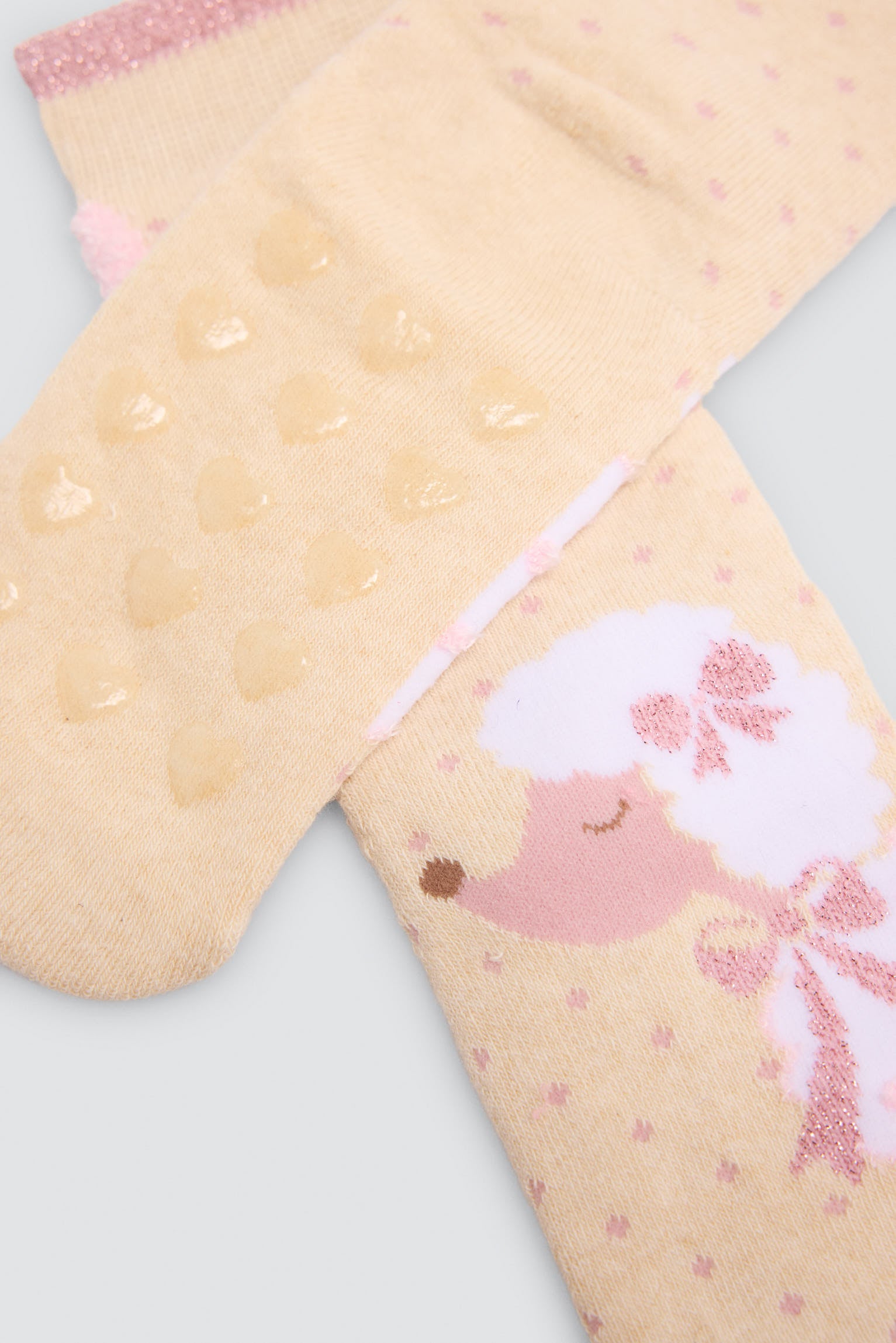 Pack 3 calcetines niña térmicos antidelizantes estampado perro caniche