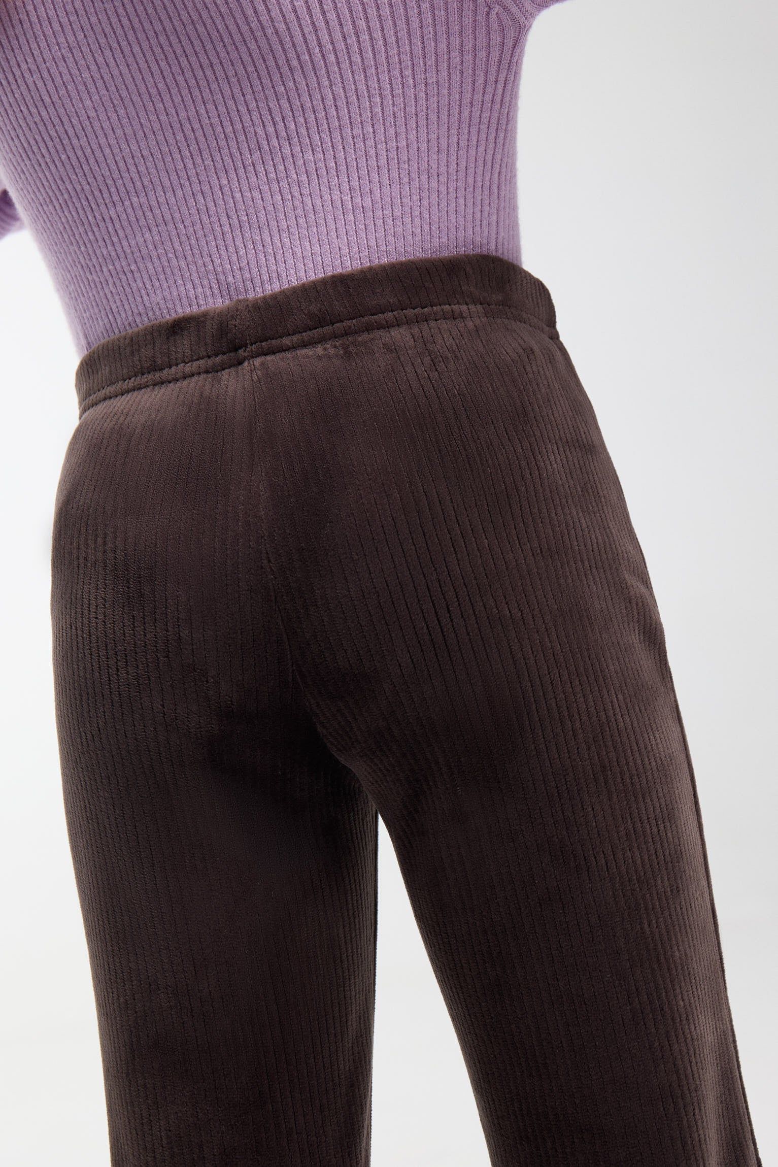 ULTRA TÉRMICO Pantalón afelpado niña efecto pana marrón chocolate