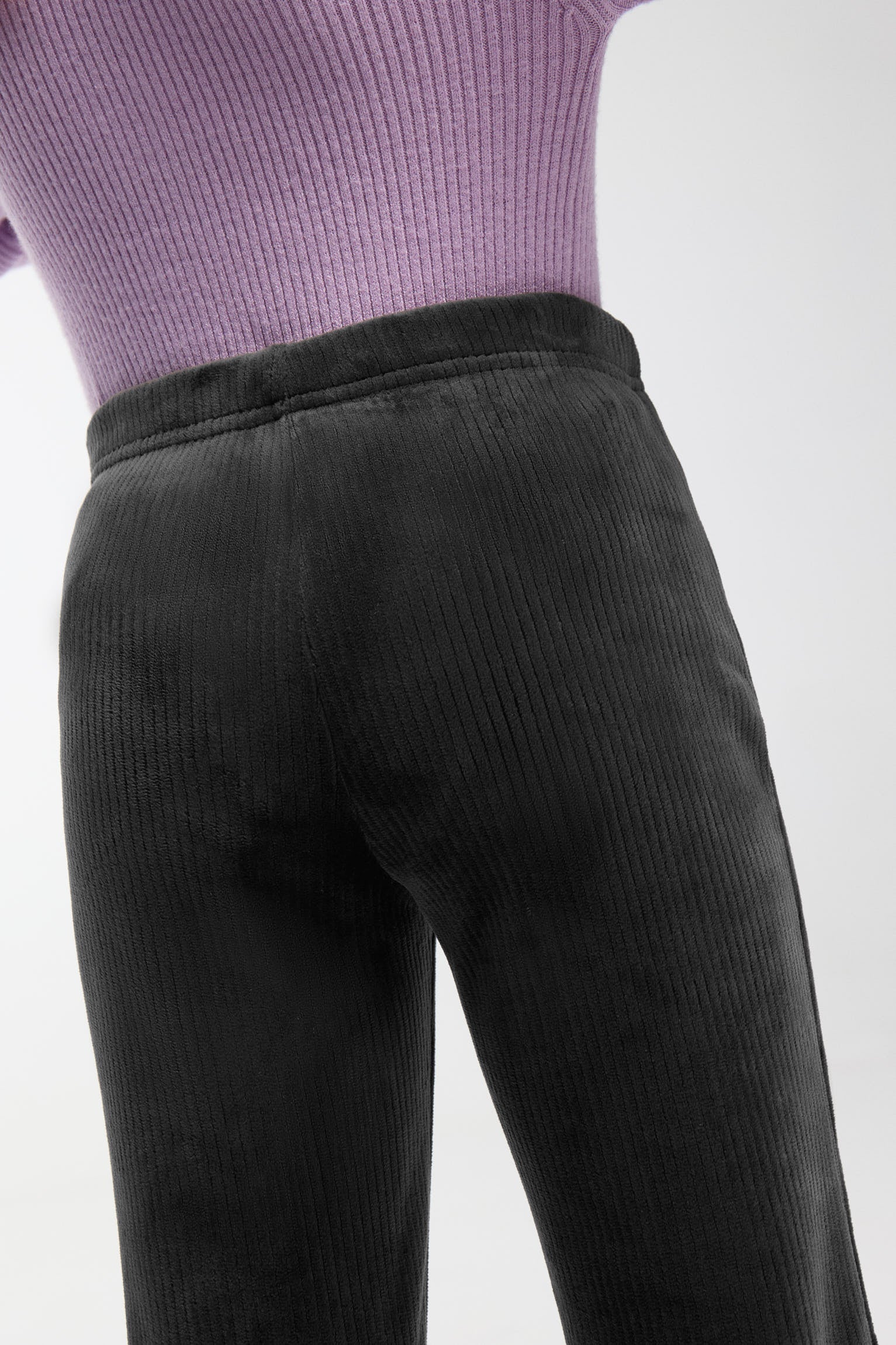 ULTRA TÉRMICO Pantalón afelpado niña efecto pana negro