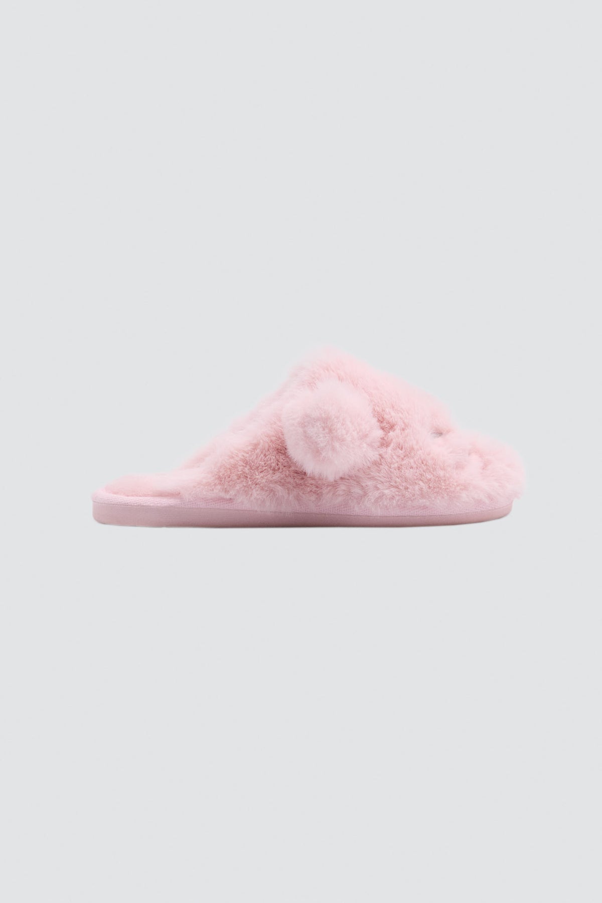 Zapatillas de casa niña con pelo y orejas 3D gato