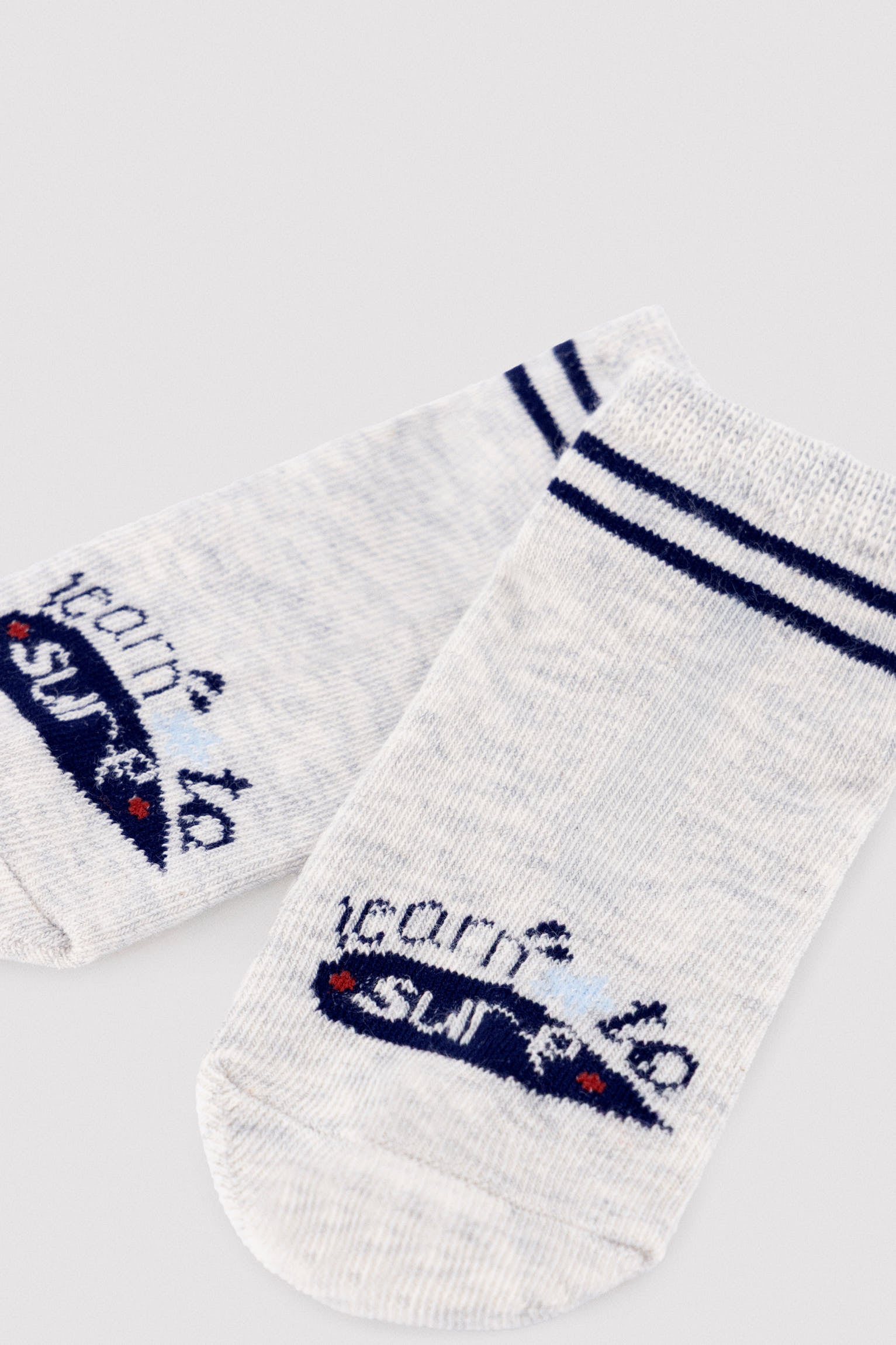 Pack 3 calcetines tobilleros infantiles estampados Learn to sure - Ysabel Mora