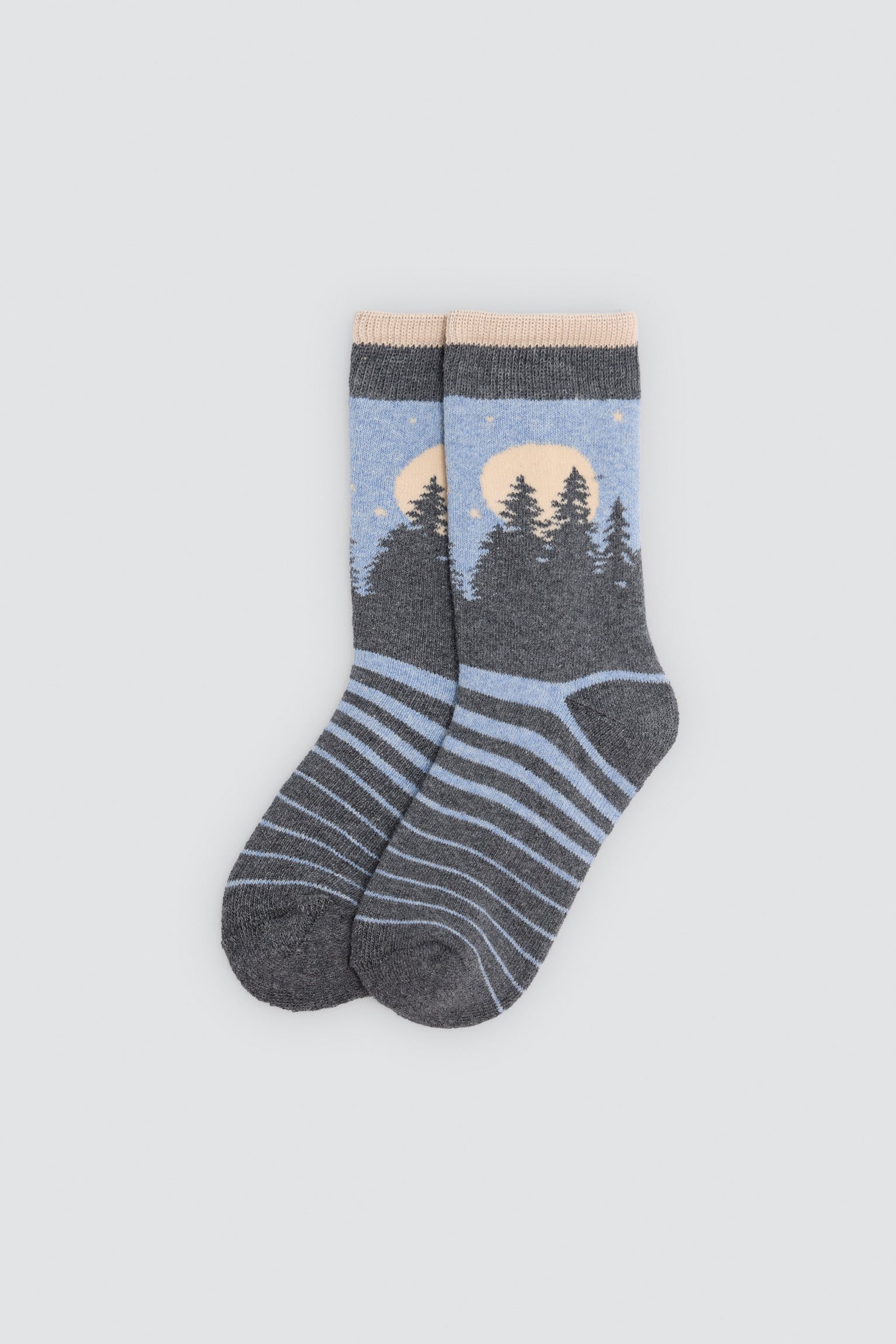 Pack 3 calcetines niño térmicos estampado bosque