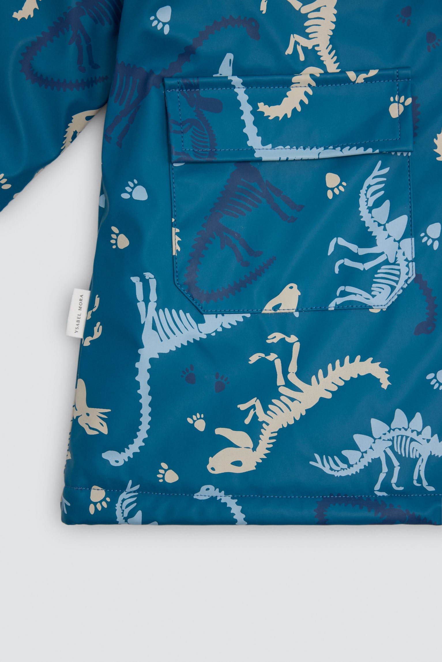 Chubasquero niño forro polar estampado dinosaurios