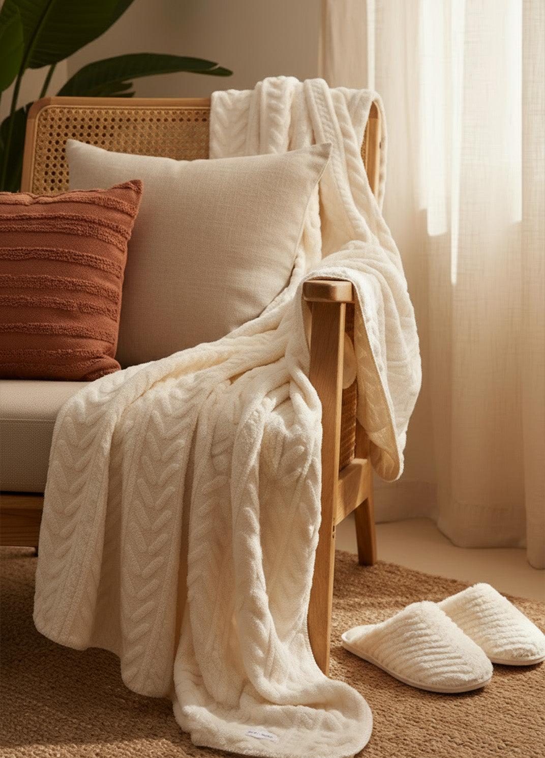 Pack invierno manta y zapatillas