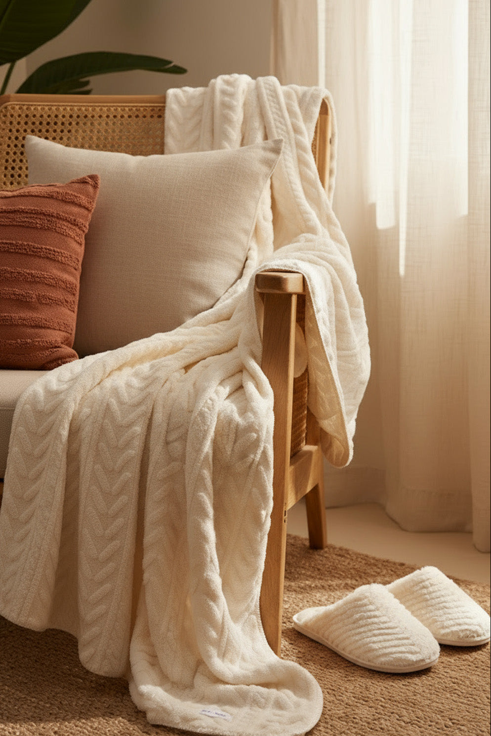 Pack invierno manta y zapatillas