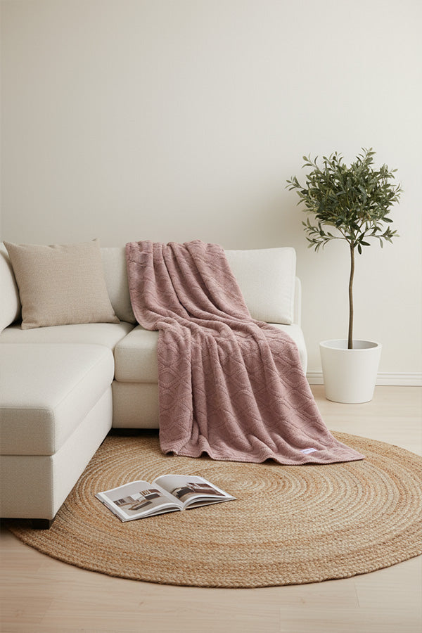 Manta texturizada de pelo