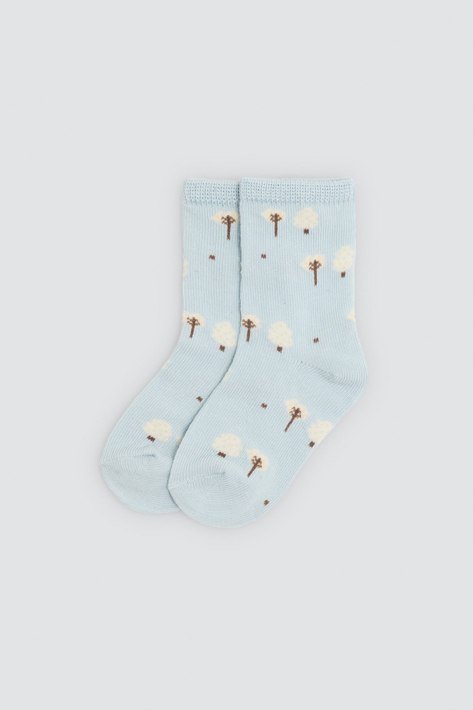 Pack 4 calcetines bebé estampado búhos y árboles