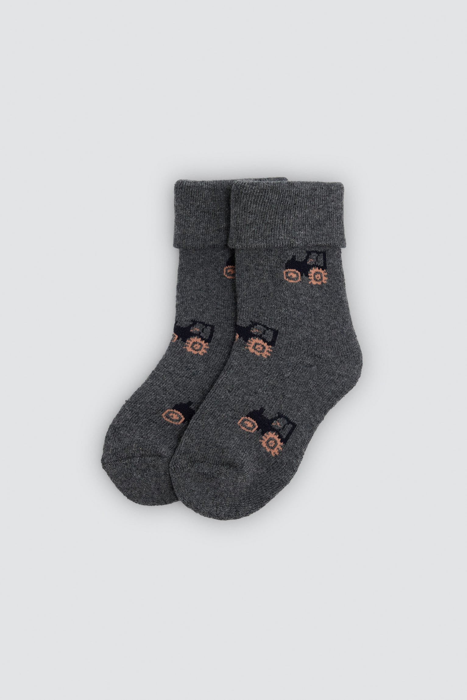 Pack 4 calcetines bebé térmicos estampado tractores y cerdos