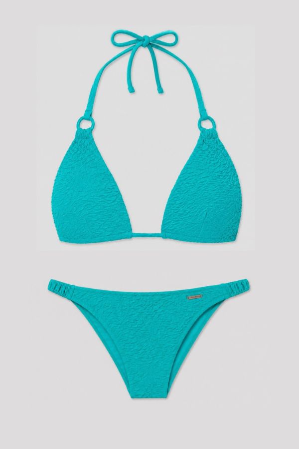 Bikini push-up con textura turquesa @maddalena.sarti